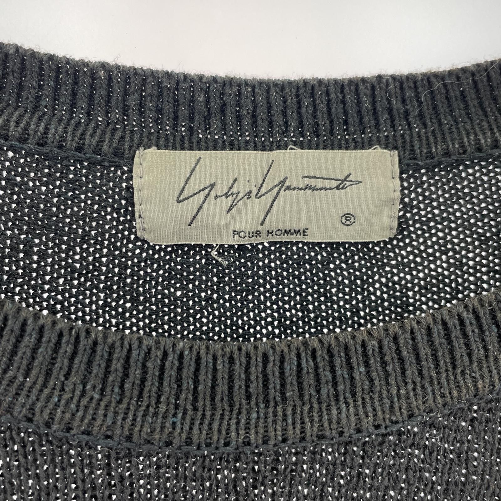 Yohji Yamamoto yohji yamamoto POUR HOMME 19ss black/cotton knit Size US L / EU 52-54 / 3 - 2 Thumbnail