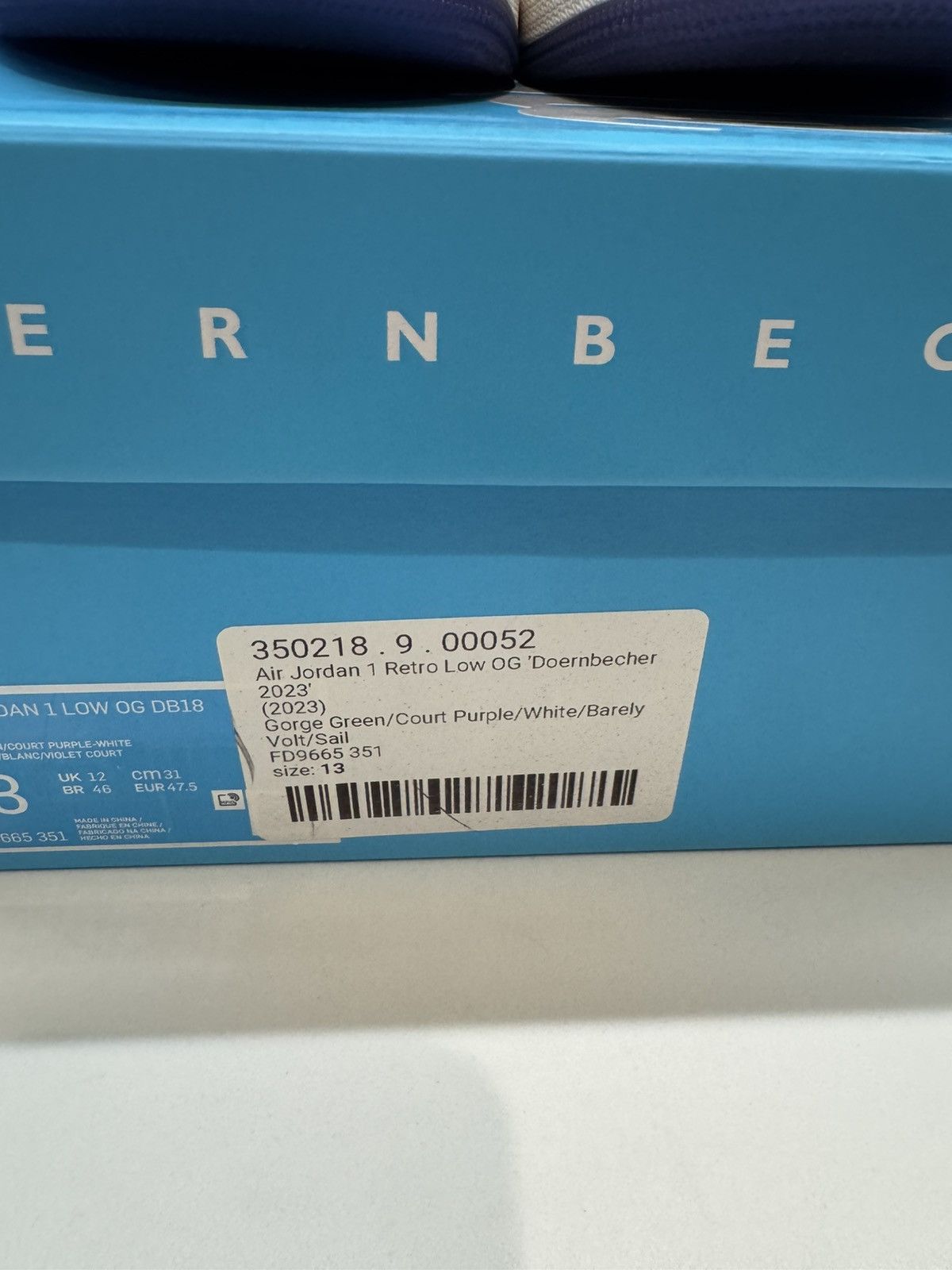 Jordan Brand Air Jordan 1 Low OG “Doernbecher 2023” – Size 13 Size US 13 / EU 46 - 19 Thumbnail