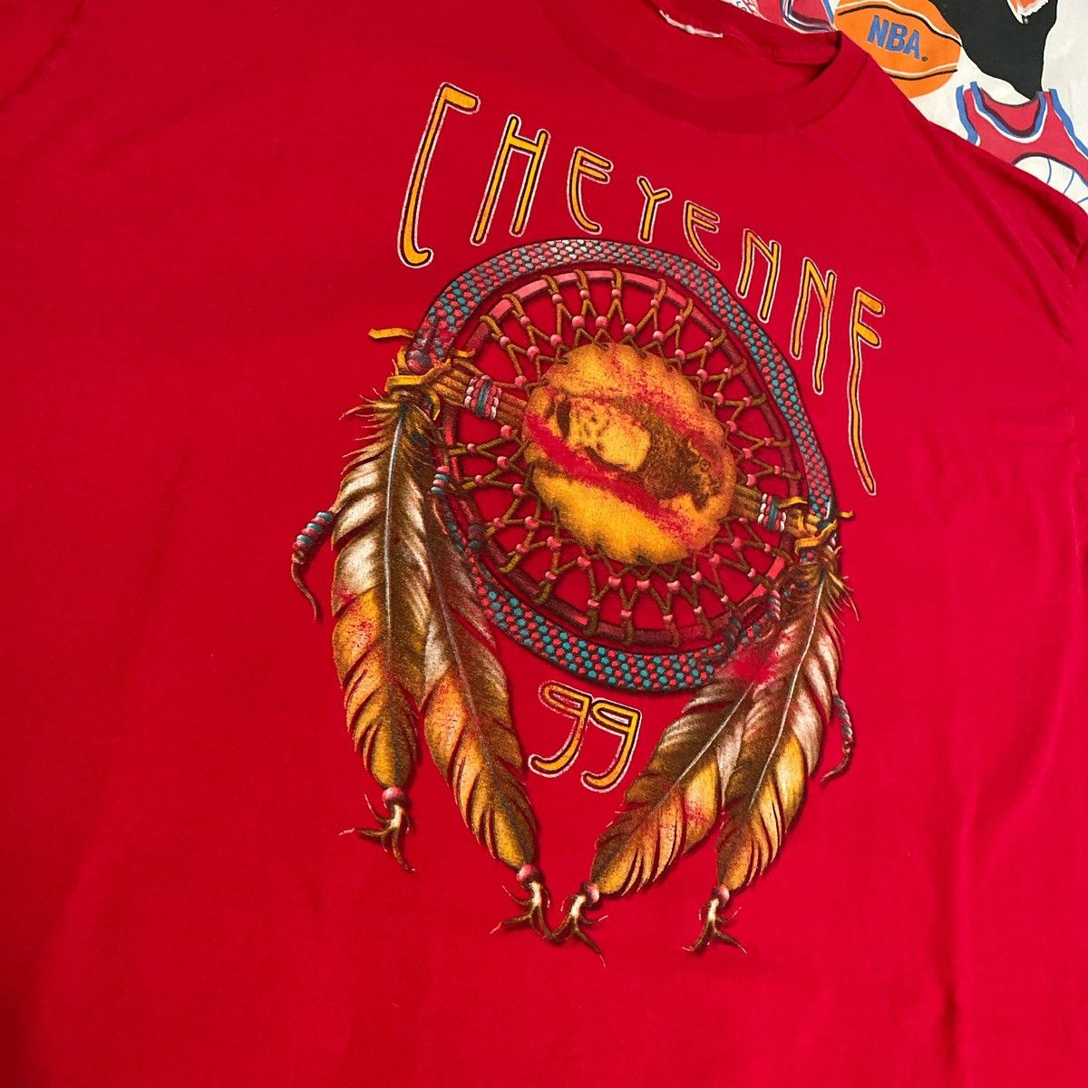 Vintage Vintage 1999 Cheyenne Harley Choppers Bikers Sturgis Tee Size US XL / EU 56 / 4 - 3 Thumbnail