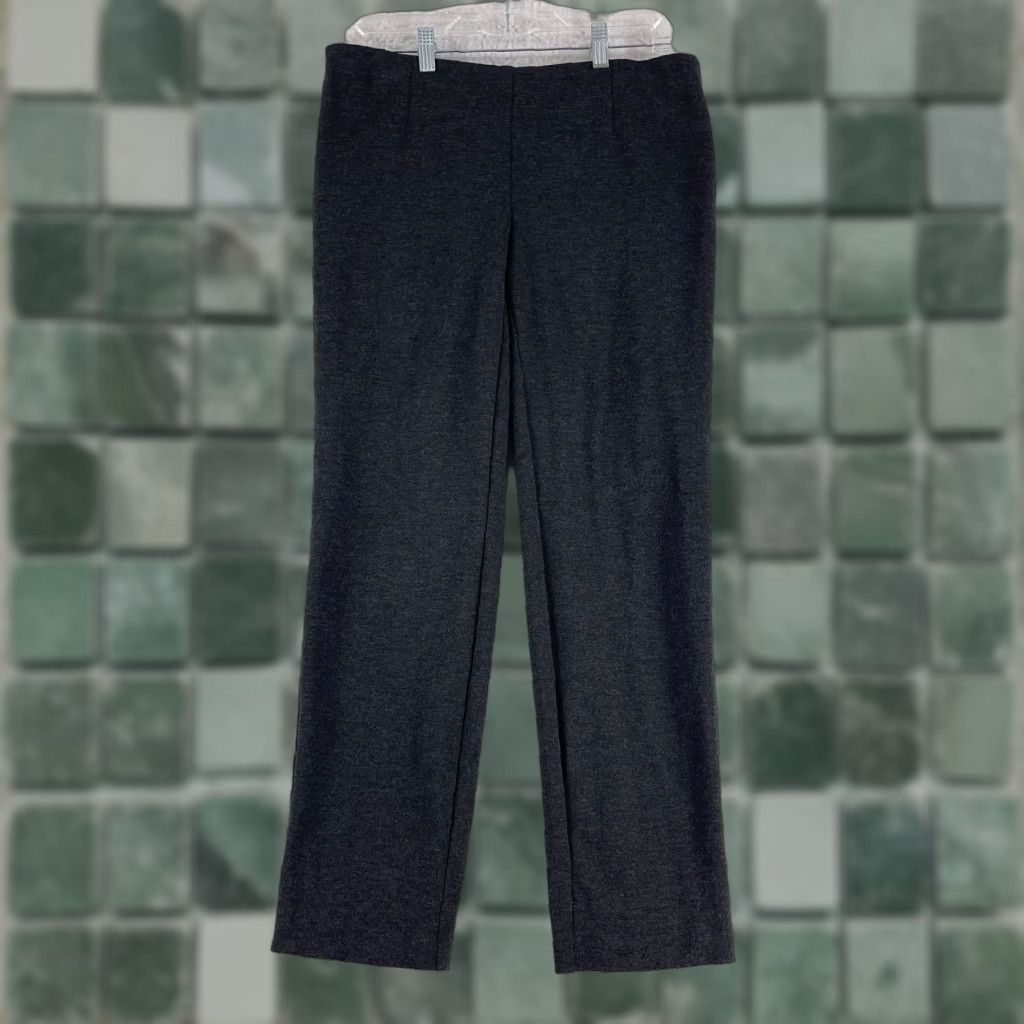 J. Jill J. Jill Petites Gray Ponte Slim Leg Pants Womens Pull On Stretch Mid-Rise PS Size 28" / US 6 / IT 42 - 1 Thumbnail