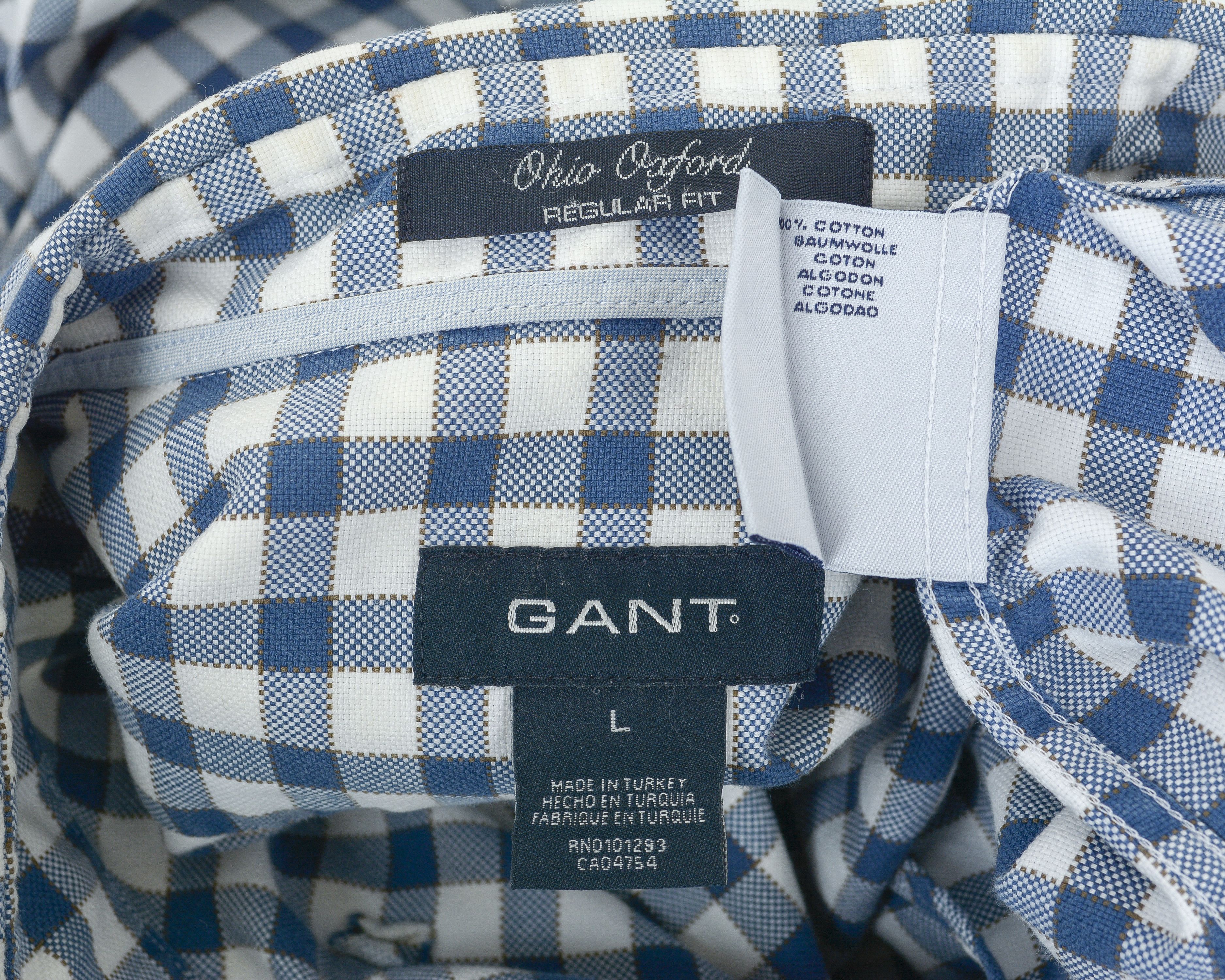 Gant GANT Regular Fit Casual Shirt Plaid Check Long Sleeve Size US L / EU 52-54 / 3 - 6 Thumbnail