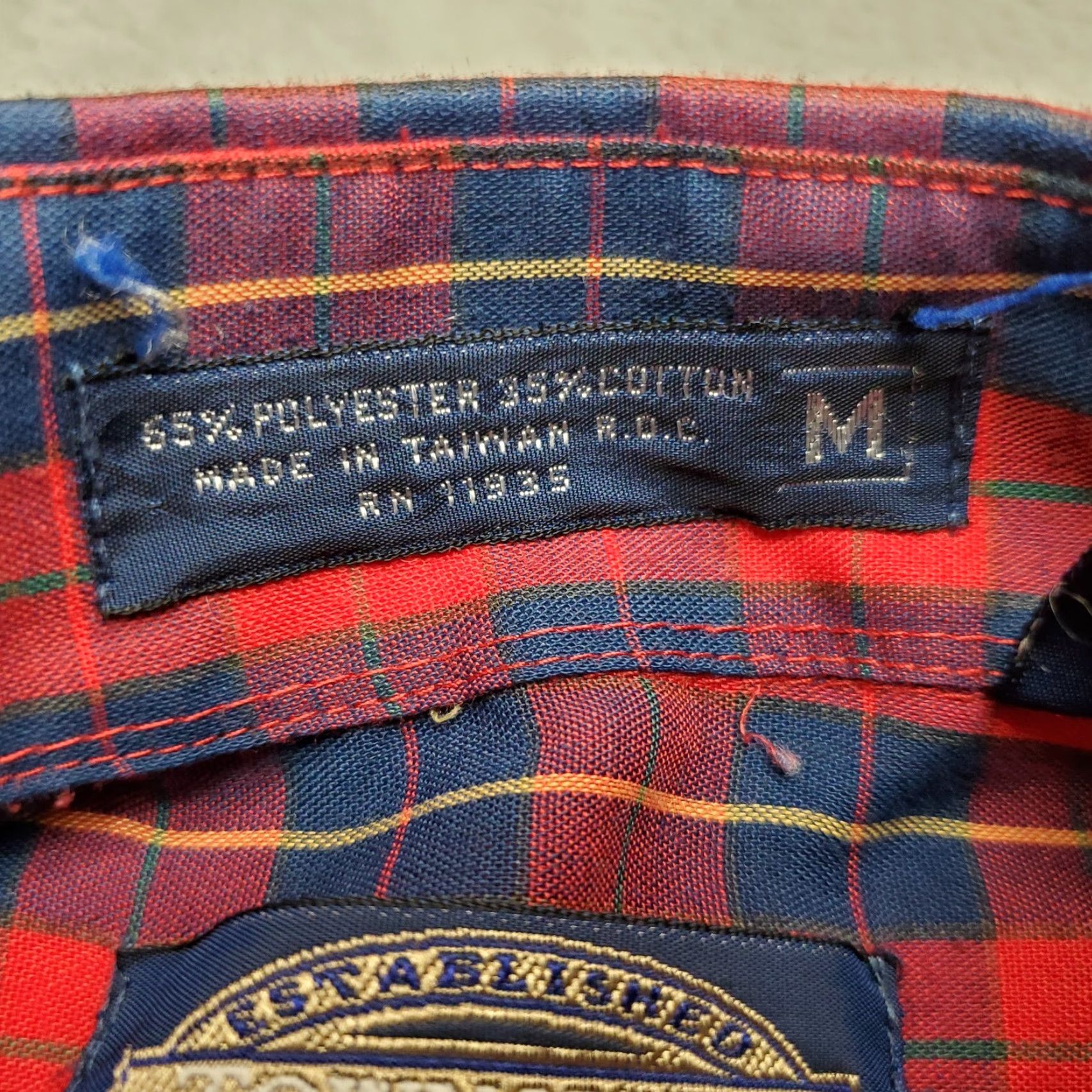 Vintage VINTAGE Towncraft Shirt Mens M Red Blue Plaid Button Short Sleeve JCPenney Size US M / EU 48-50 / 2 - 5 Thumbnail