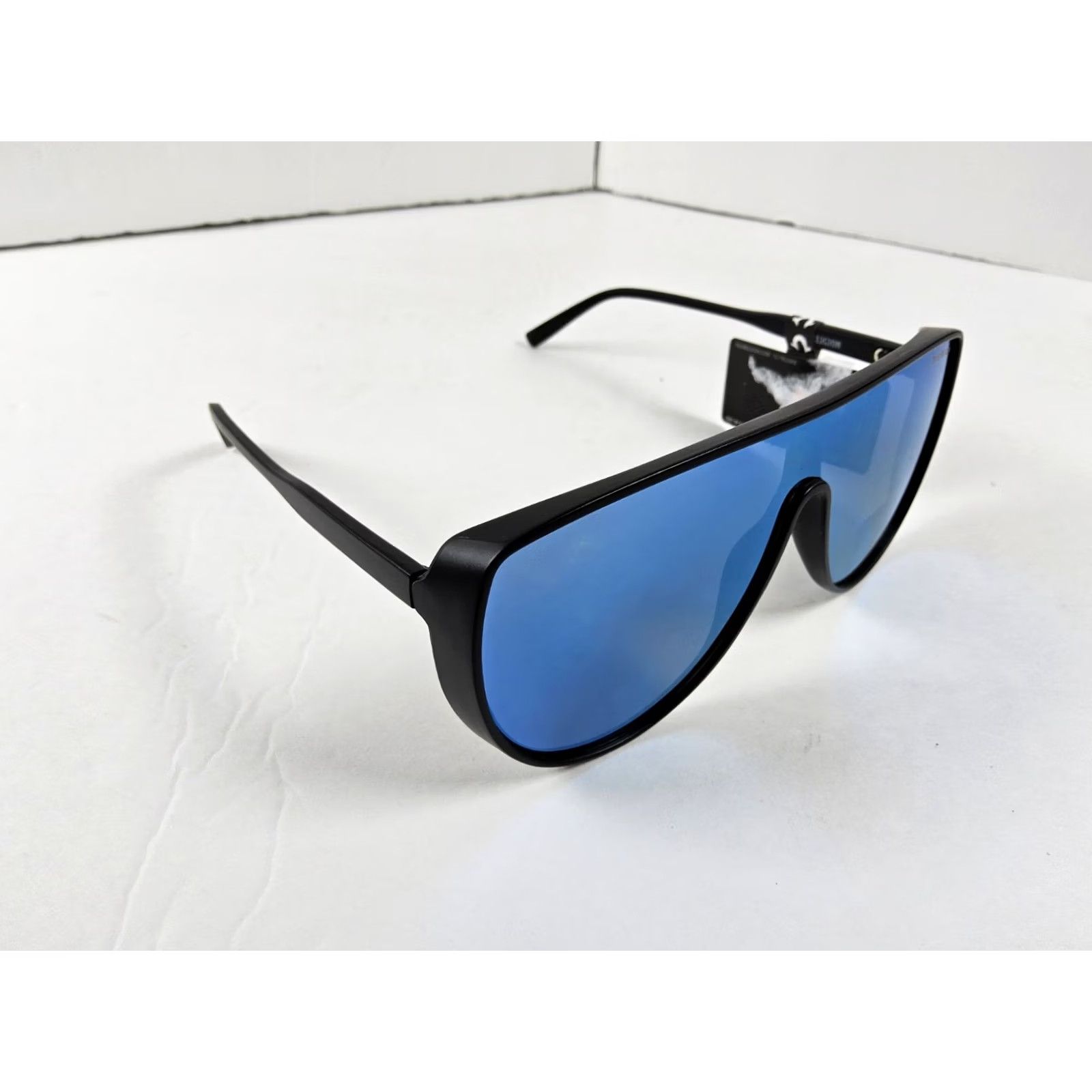 True Religion True Religion Sunglasses Shield Men UV Protection 100% Black Trim Reflective Mirrored Size ONE SIZE - 7 Thumbnail
