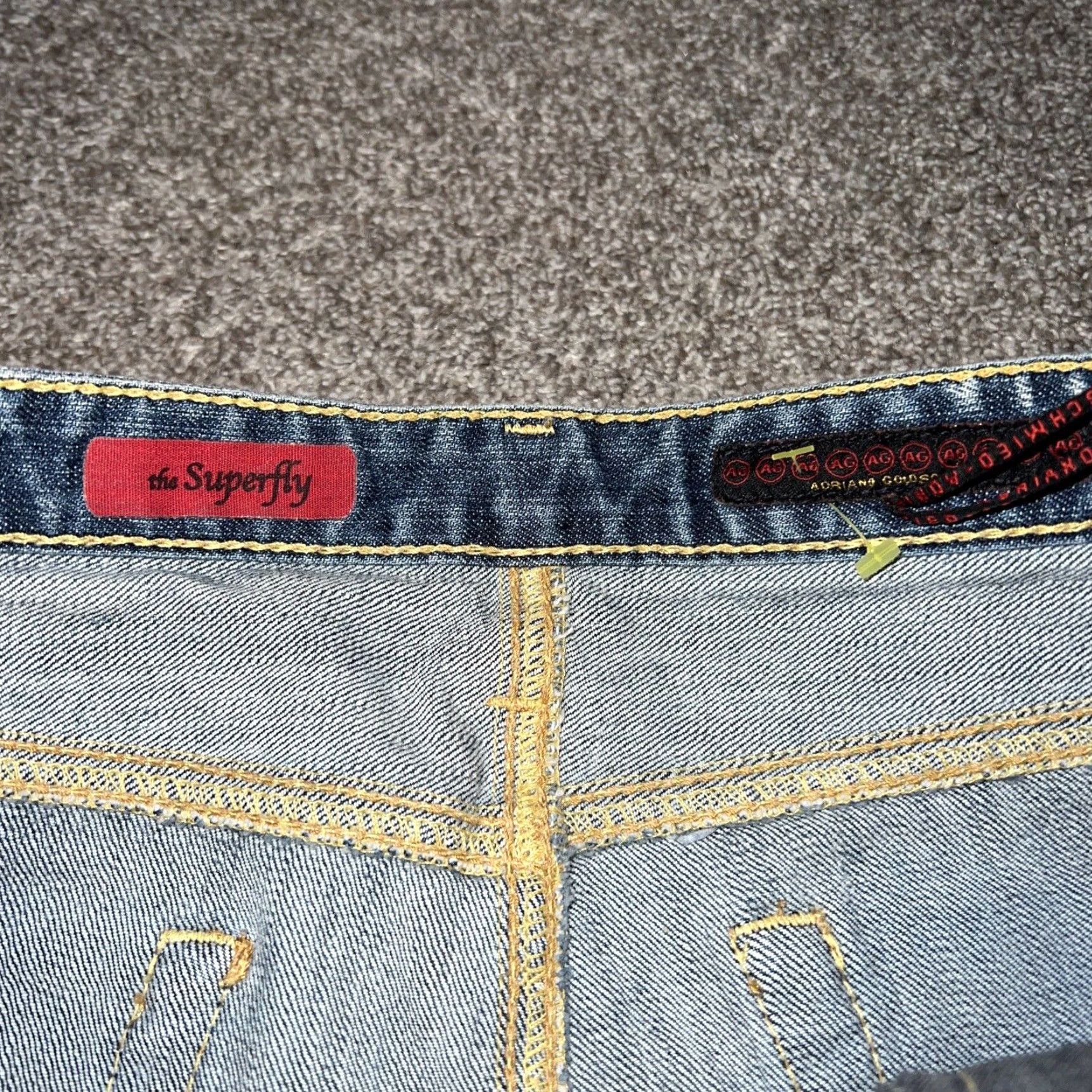 Denime Adriano Goldschmied The Superfly Denim Capri Jeans Womens 29R Blue Capri Pants Womens Size 29R Denim AG The Superfly Women Current Style Capri Jeans Size 29" - 3 Thumbnail