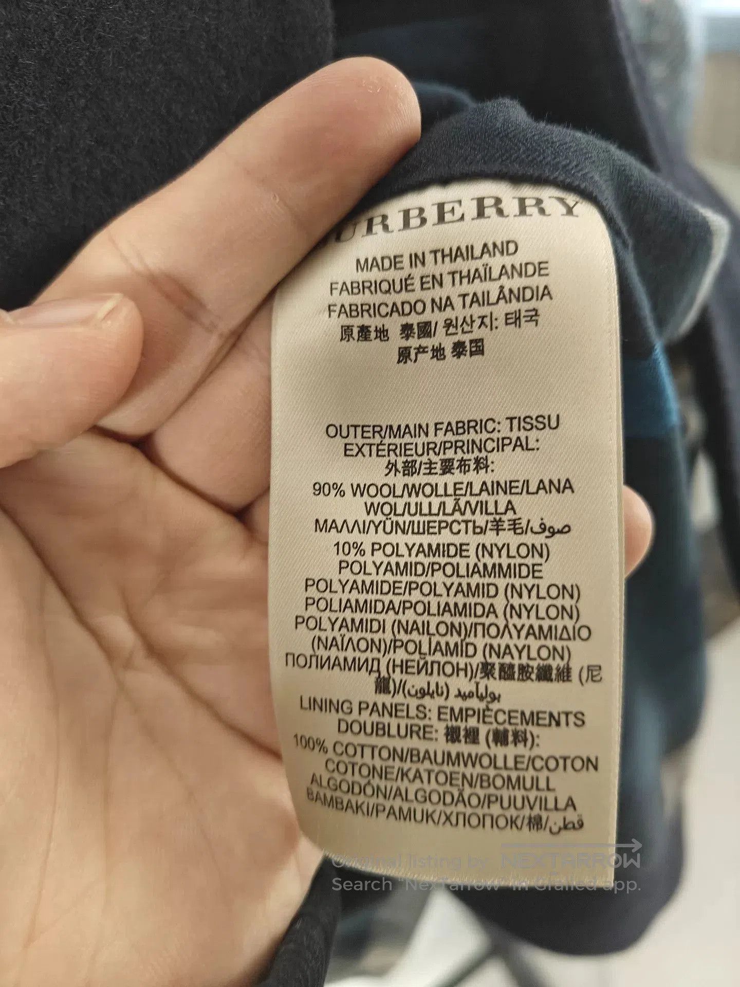 Burberry Authentic Burberry Wool Coat. Size US M / EU 48-50 / 2 - 3 Thumbnail