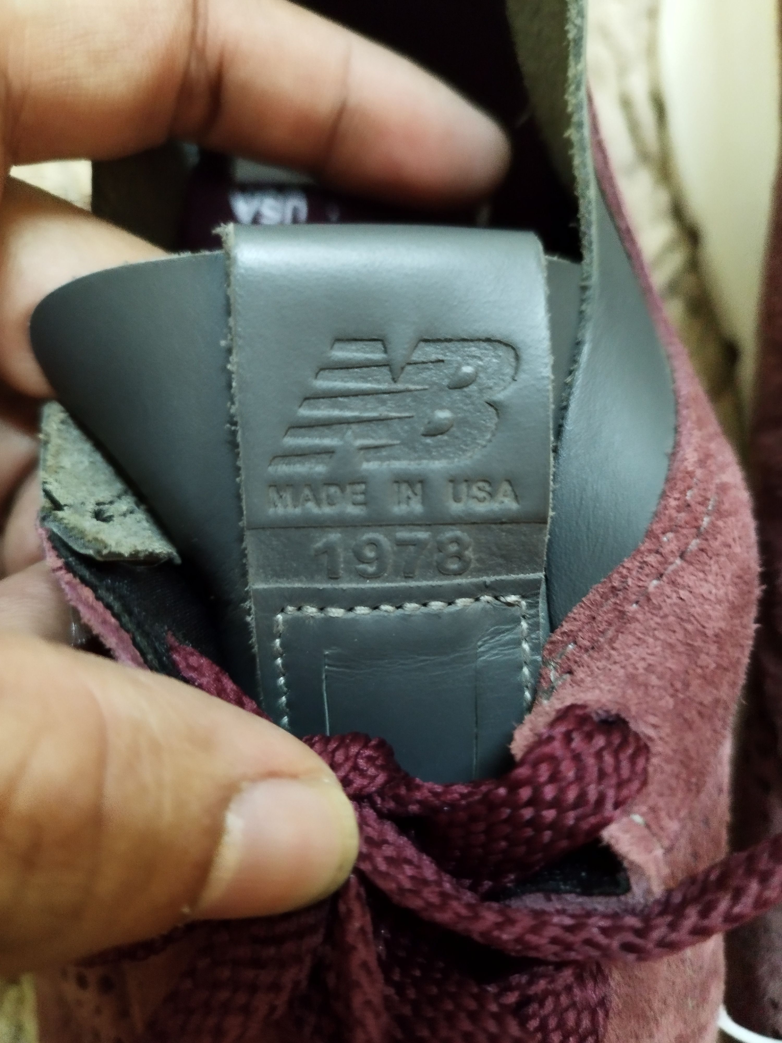 New Balance Vintage New Balance M1978BN Burgundy Size US 8 / EU 41 - 7 Thumbnail