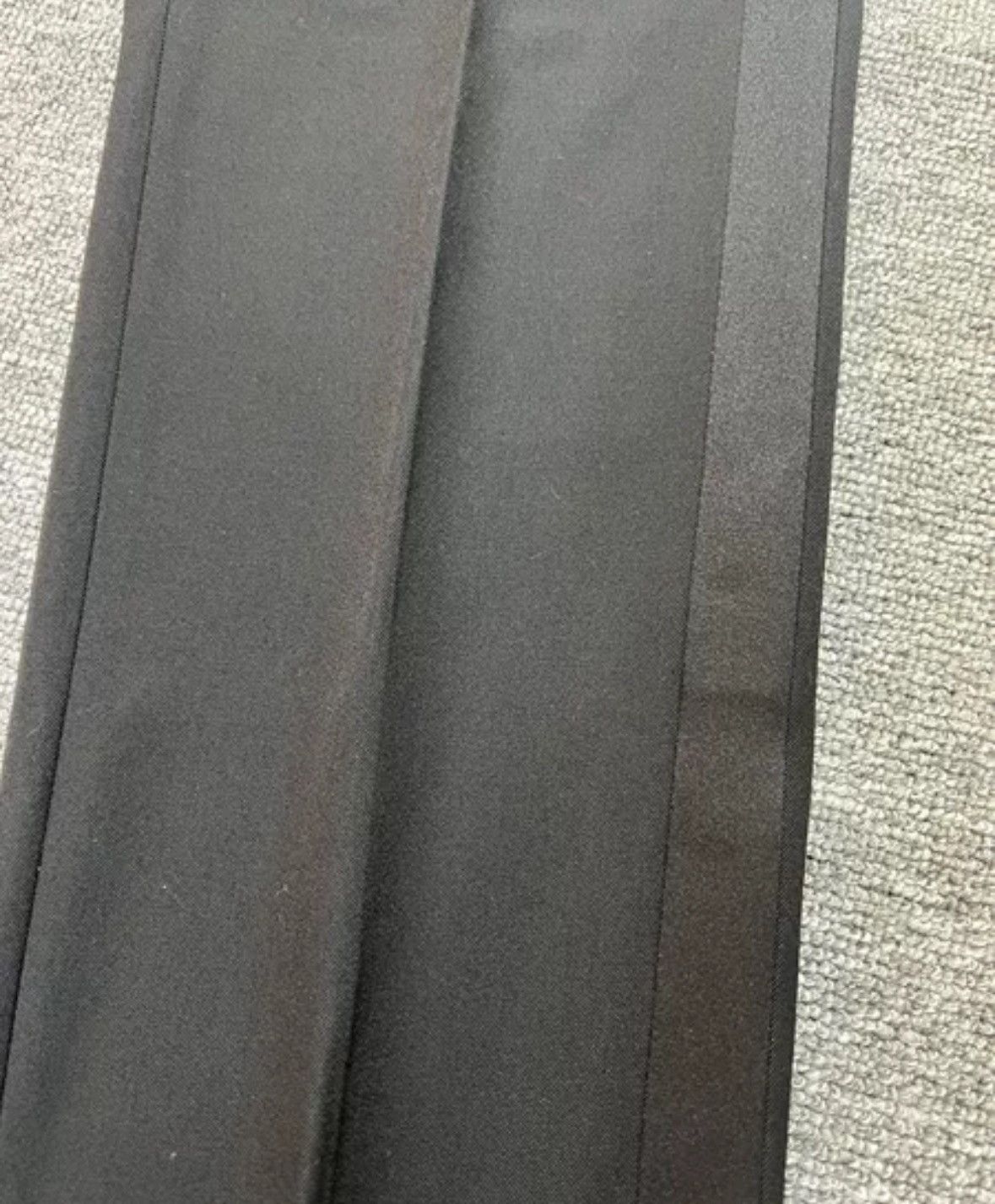 Saint Laurent Paris × Yves Saint Laurent Saint Laurent slp17fw silk border smoking suit trousers Size US 44 / EU 60 - 3 Thumbnail