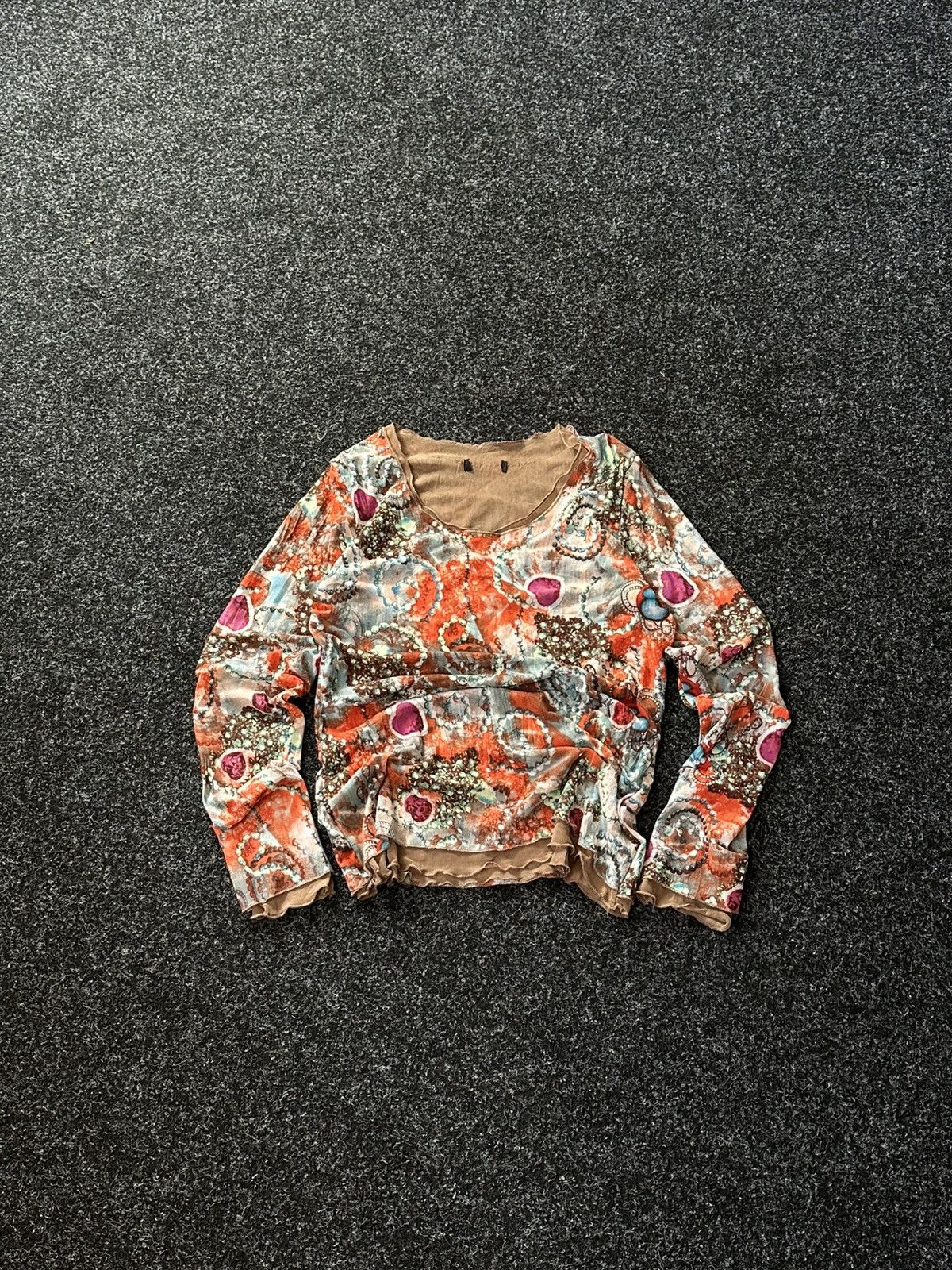 Designer × Japanese Brand 🚨 Save The Queen Jean Paul Gaultier STYLE! MeshBlouses Size M / US 6-8 / IT 42-44 - 1 Thumbnail