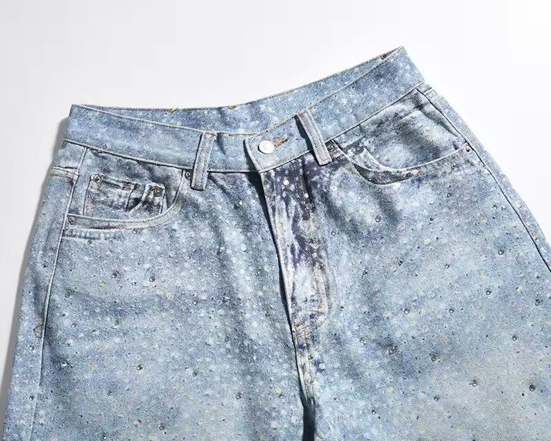 Jean Design High Street Diamond Baggy Retro Pants Jeans Size US 32 / EU 48 - 5 Thumbnail