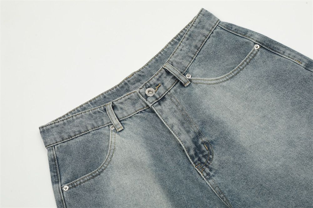 Japanese Brand × Vintage Men's high street trend washed straight cargo denim shorts Size US 32 / EU 48 - 4 Thumbnail