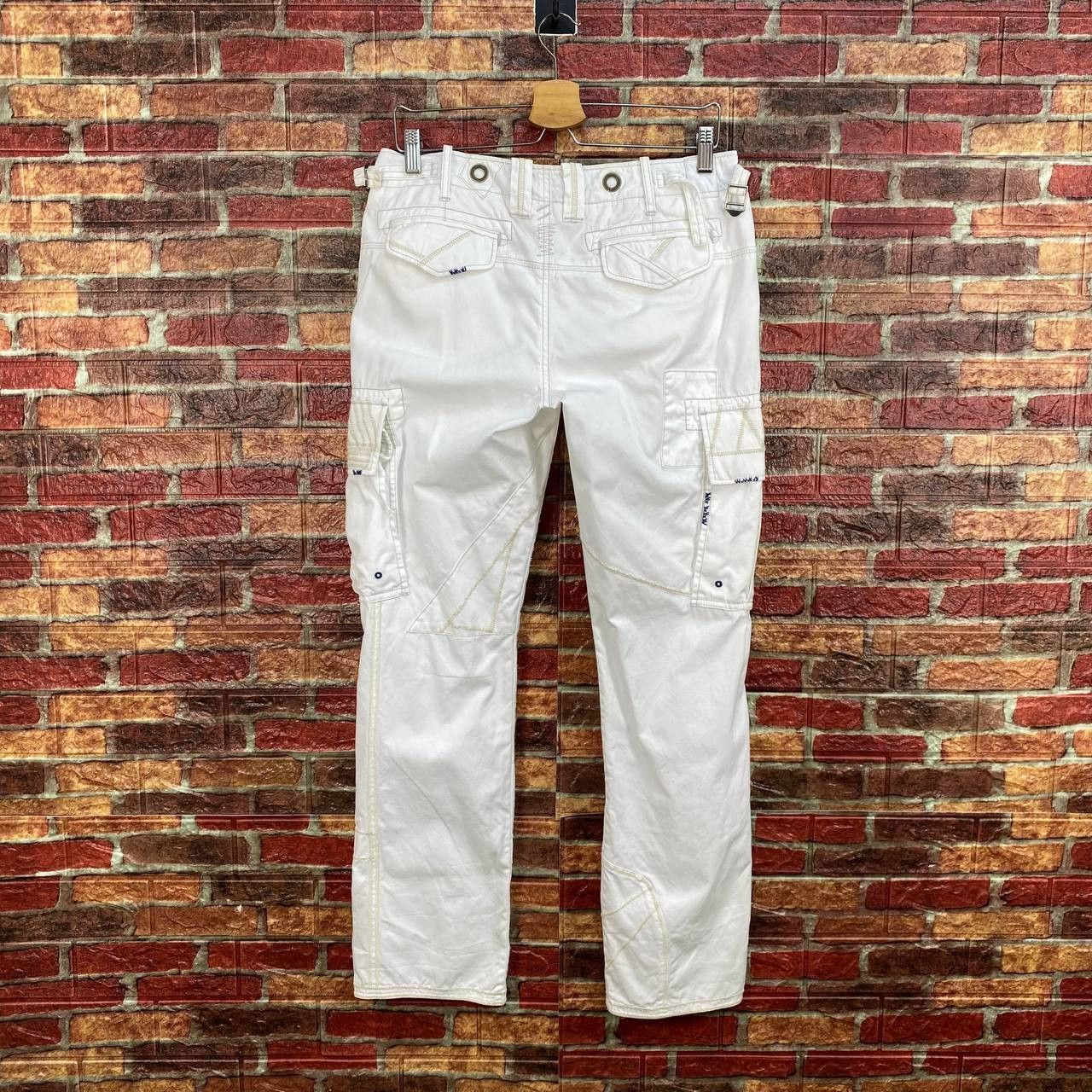 Polo Ralph Lauren Polo Ralph Lauren Off-White Utility Technical Cargo Pants Size US 30 / EU 46 - 4 Thumbnail