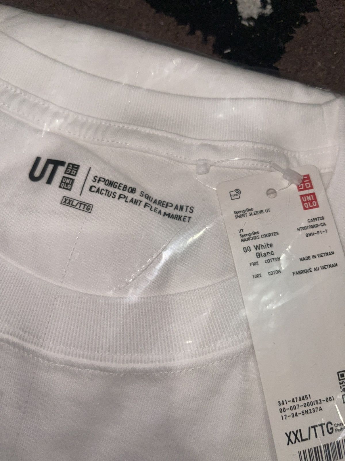 Cactus Plant Flea Market × Uniqlo CPFM x UNIQLO SppngeBob T-Shirt Size US XXL / EU 58 / 5 - 5 Thumbnail