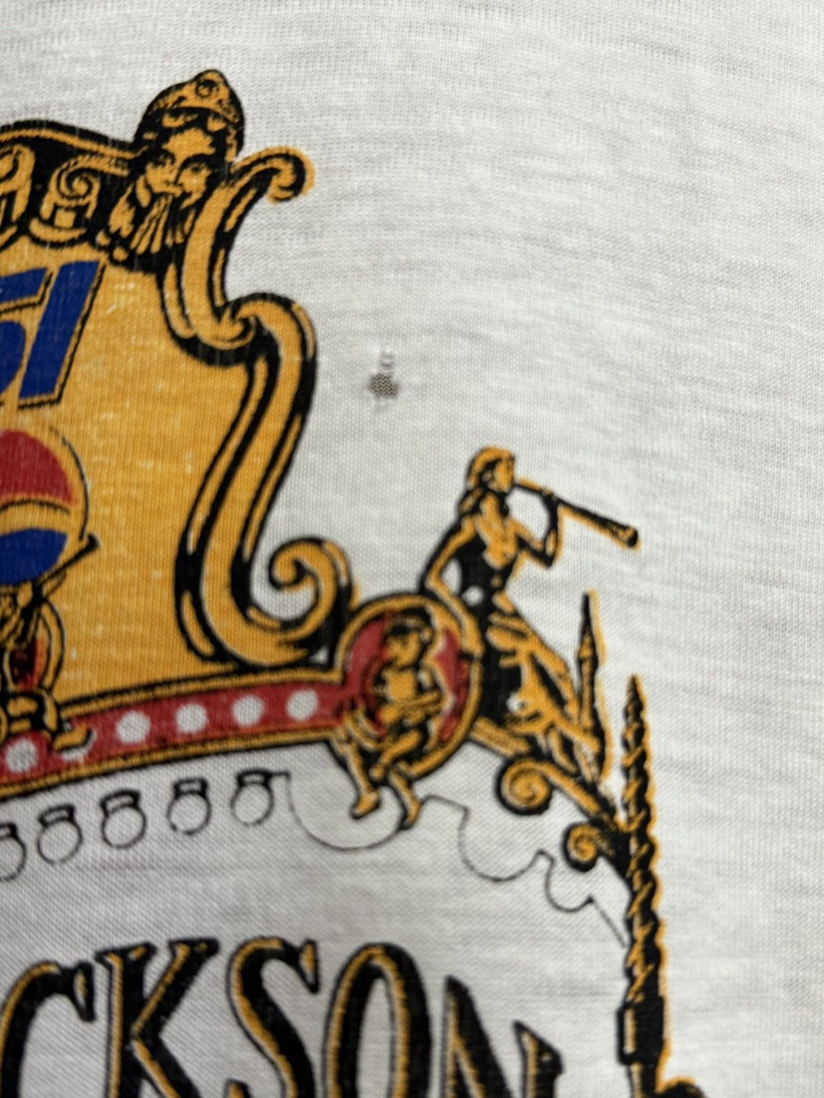 Band Tees Thrashed Vintage 90s Michael Jackson World Tour Europe Tee Size US L / EU 52-54 / 3 - 3 Thumbnail