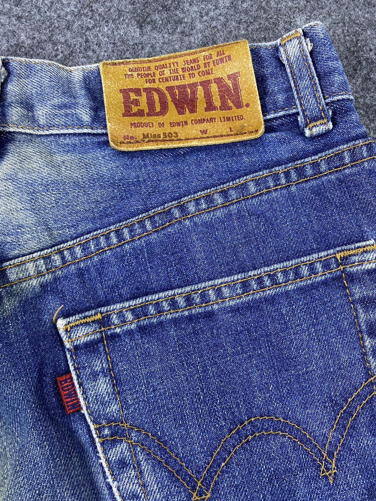 Edwin × Japanese Brand × Jean Edwin Miss 503 Blue Wash Jeans - J1114 Size 25" / US 0 / IT 36 - 14 Thumbnail