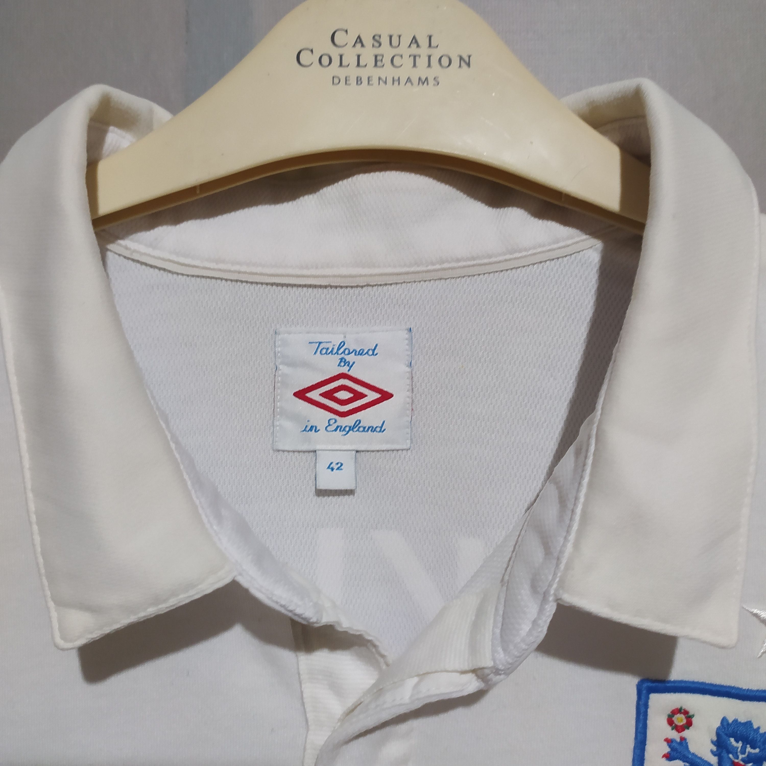 Umbro Umbro x England 2009/10 Beckham #17 Home Soccer Jersey Size US L / EU 52-54 / 3 - 9 Thumbnail