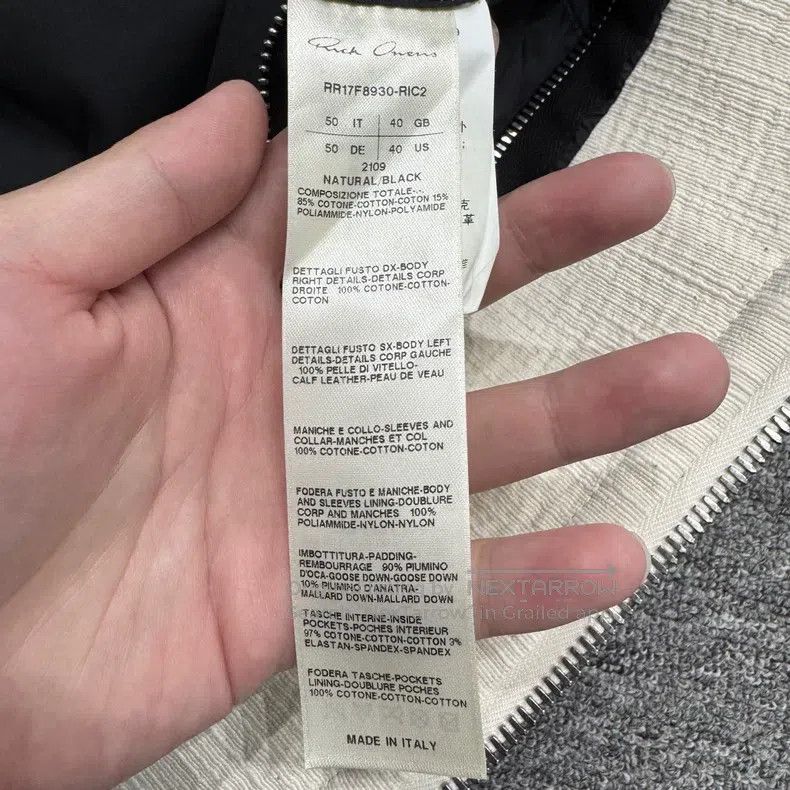 Rick Owens RICK OWENS Black and white inner lining down jacket Size US M / EU 48-50 / 2 - 4 Thumbnail