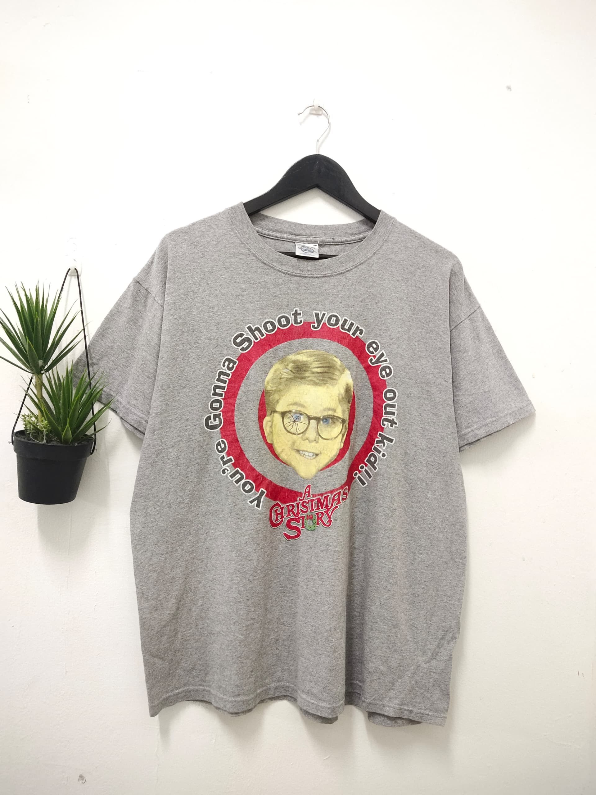 Vintage Vintage 90s A Christmas Story Movie t shirt promo Size US L / EU 52-54 / 3 - 1 Thumbnail