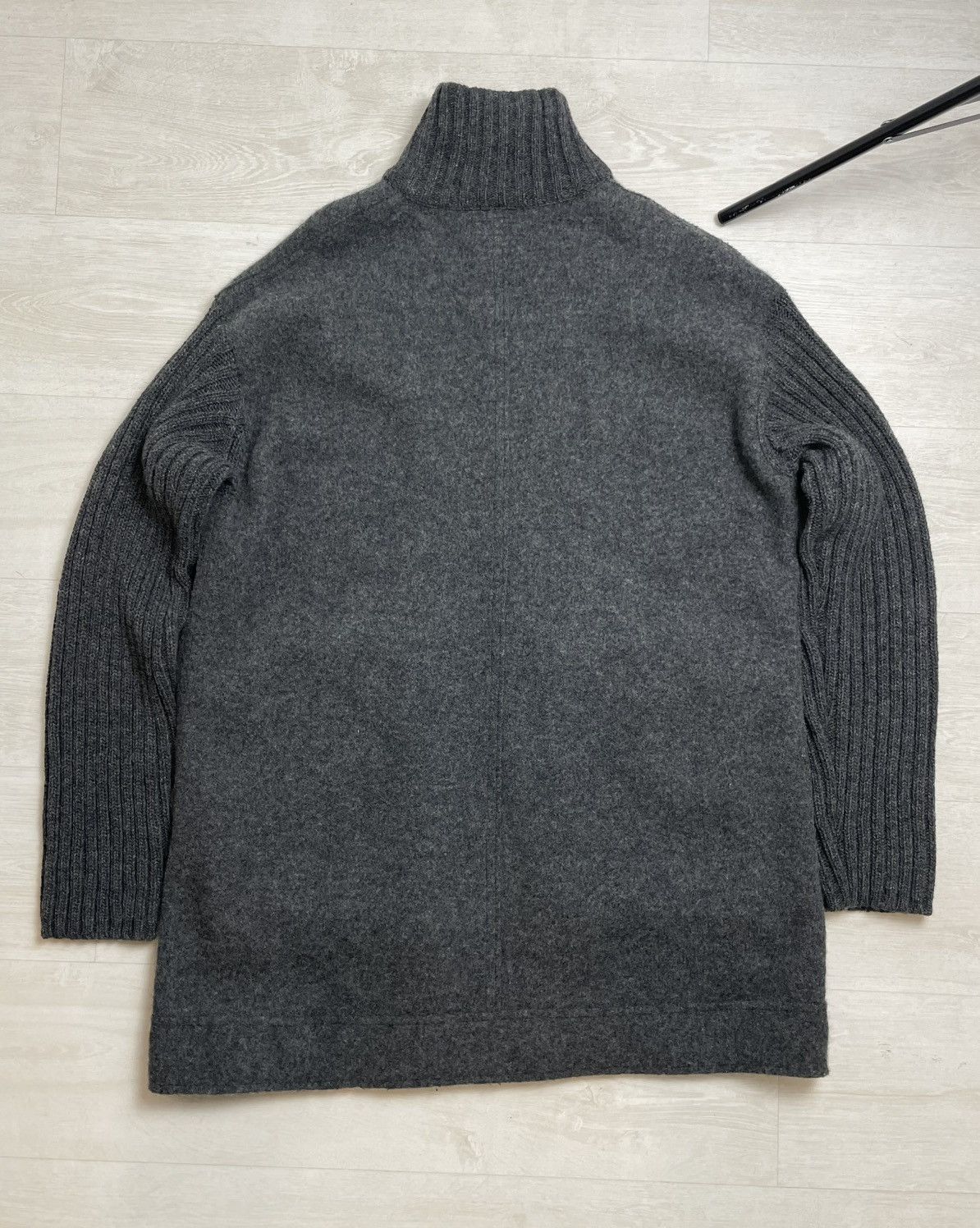 Japanese Brand × Vintage × Yohji Yamamoto Yohji Yamamoto Vintage 90’s Wool Jacket Japanese Rare Item Size US M / EU 48-50 / 2 - 7 Thumbnail