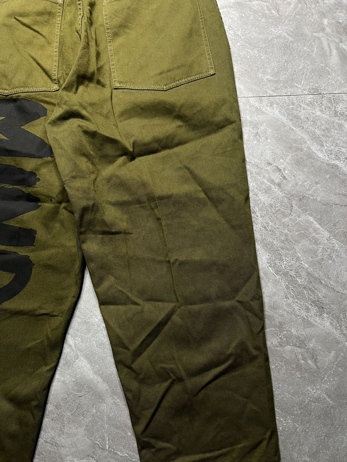 Comme des Garcons SHIRT Comme des Garcons Shirt Canvas Cotton Mind Print wide Pants Size US 32 / EU 48 - 6 Thumbnail
