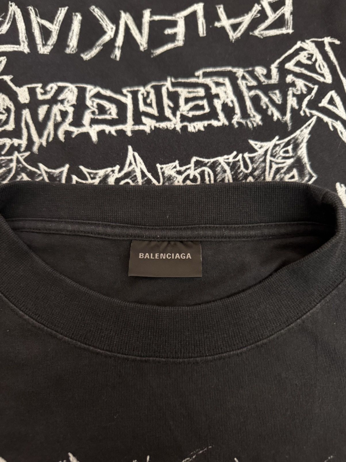 Balenciaga Balenciaga Black DIY Metal T-Shirt Size US L / EU 52-54 / 3 - 12 Thumbnail