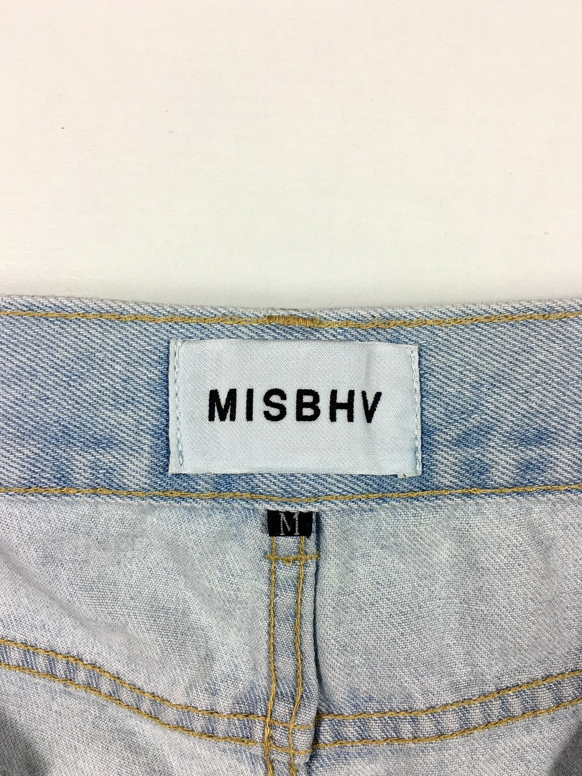 Misbhv × Vintage trousers MISBHV Painted Distressed Denim y2k jeans pants Size US 30 / EU 46 - 7 Thumbnail