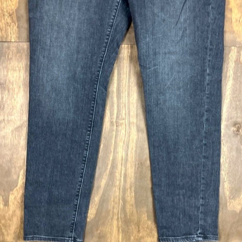 Ann Taylor VINTAGE Ann Taylor LOFT Womens Jeans Black Denim Mid Rise Curvy Skinny Stretch 12/31 Size 24" / US 00 / IT 34 - 3 Thumbnail
