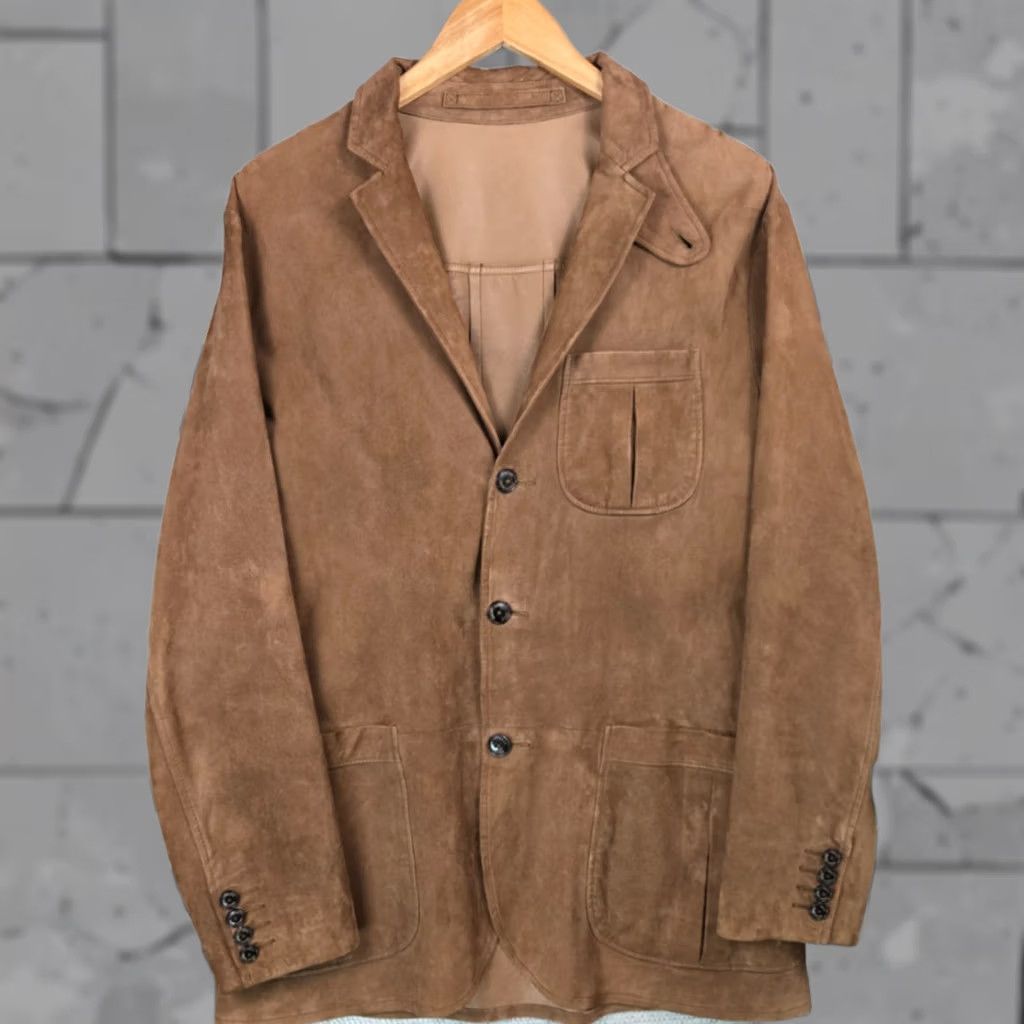 Polo Ralph Lauren Polo Ralph Lauren Jacket Mens S Brown Size 38R Soft Suede Hacking Lapels Leather Size US S / EU 44-46 / 1 - 1 Thumbnail