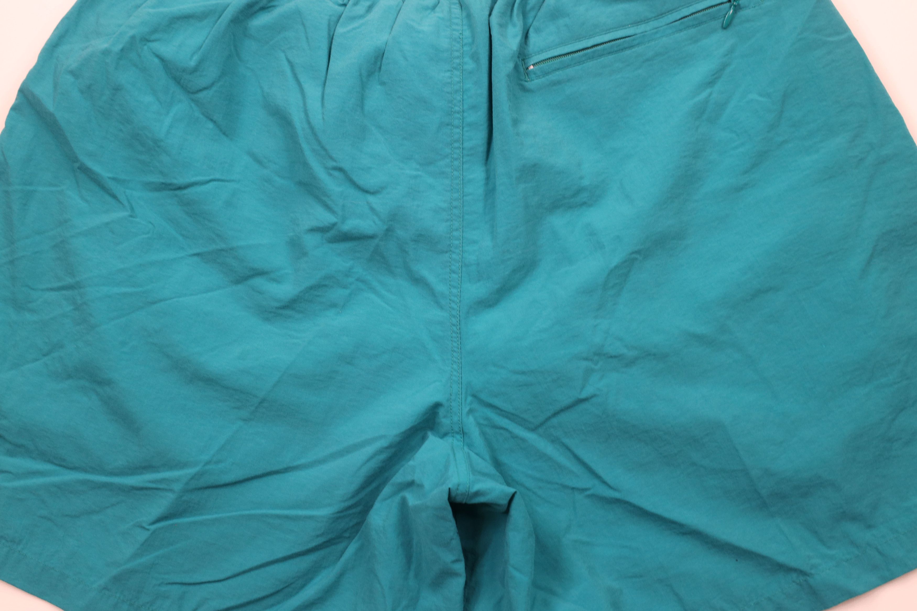 Columbia × Vintage Vintage 90s Columbia Out Belted Lined Above Knee Shorts Teal Size US 36 / EU 52 - 11 Thumbnail