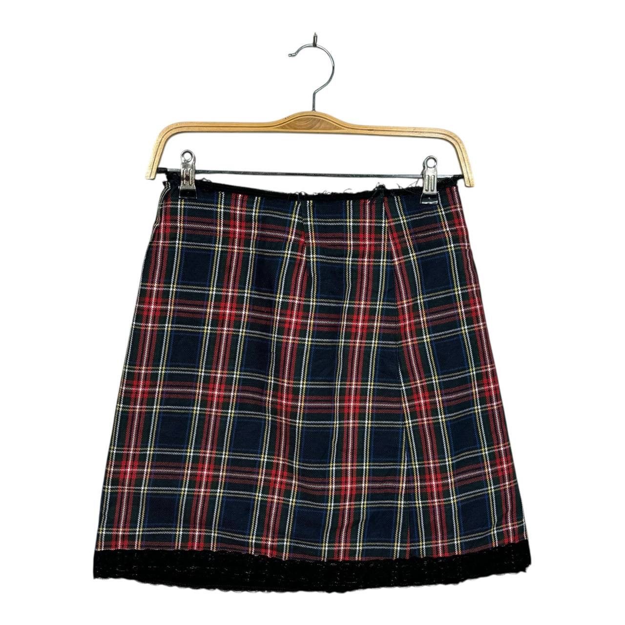 Japanese Brand VTG Here There Japanese Archive Punk Plaid Mini Skirt M Size 26" / US 2 / IT 38 - 2 Thumbnail
