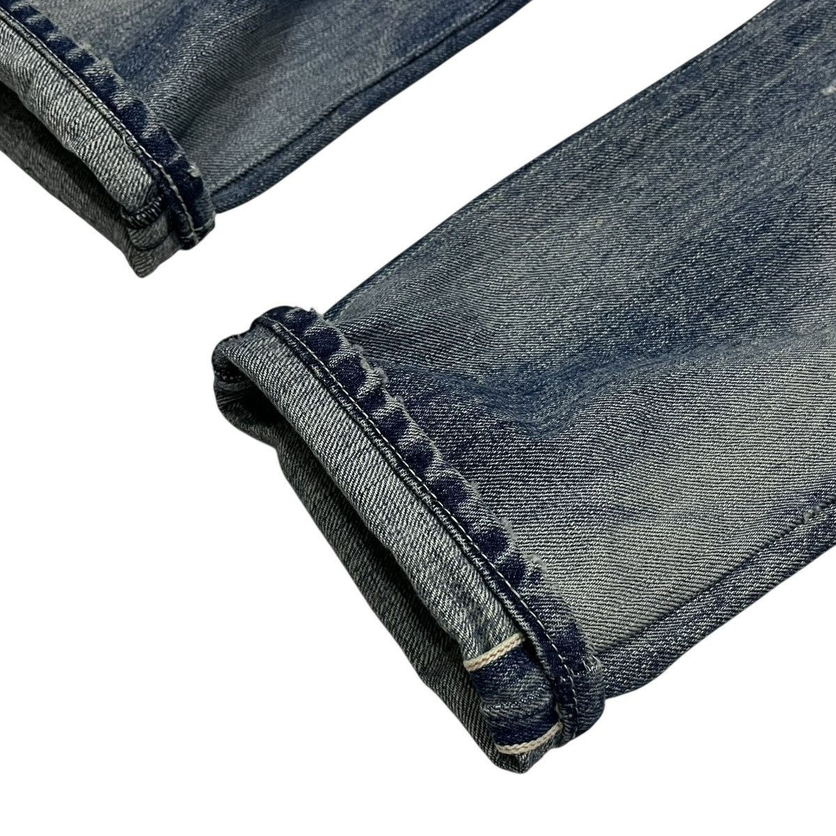 Neighborhood Neighborhood DP-Mid Distressed Selvedge Denim Pants Size US 33 - 6 Thumbnail