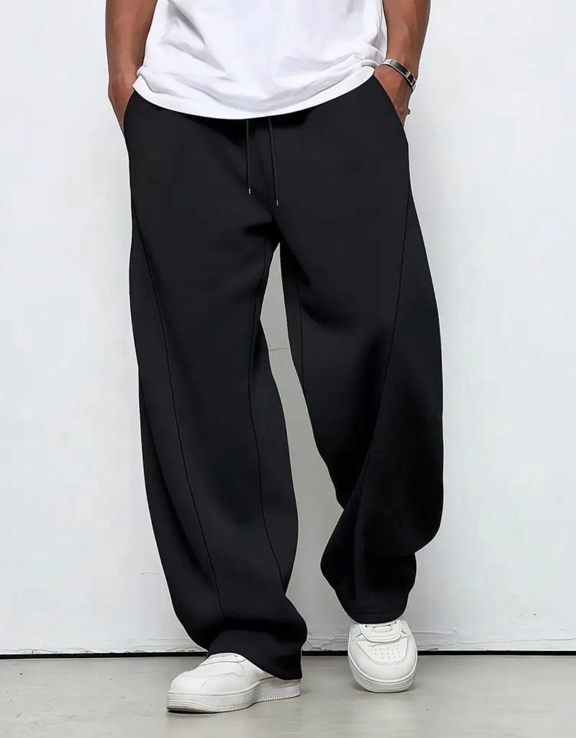 Other Men's All-Season Solid Color Drawstring Joggers Size US 44 / EU 60 - 4 Thumbnail