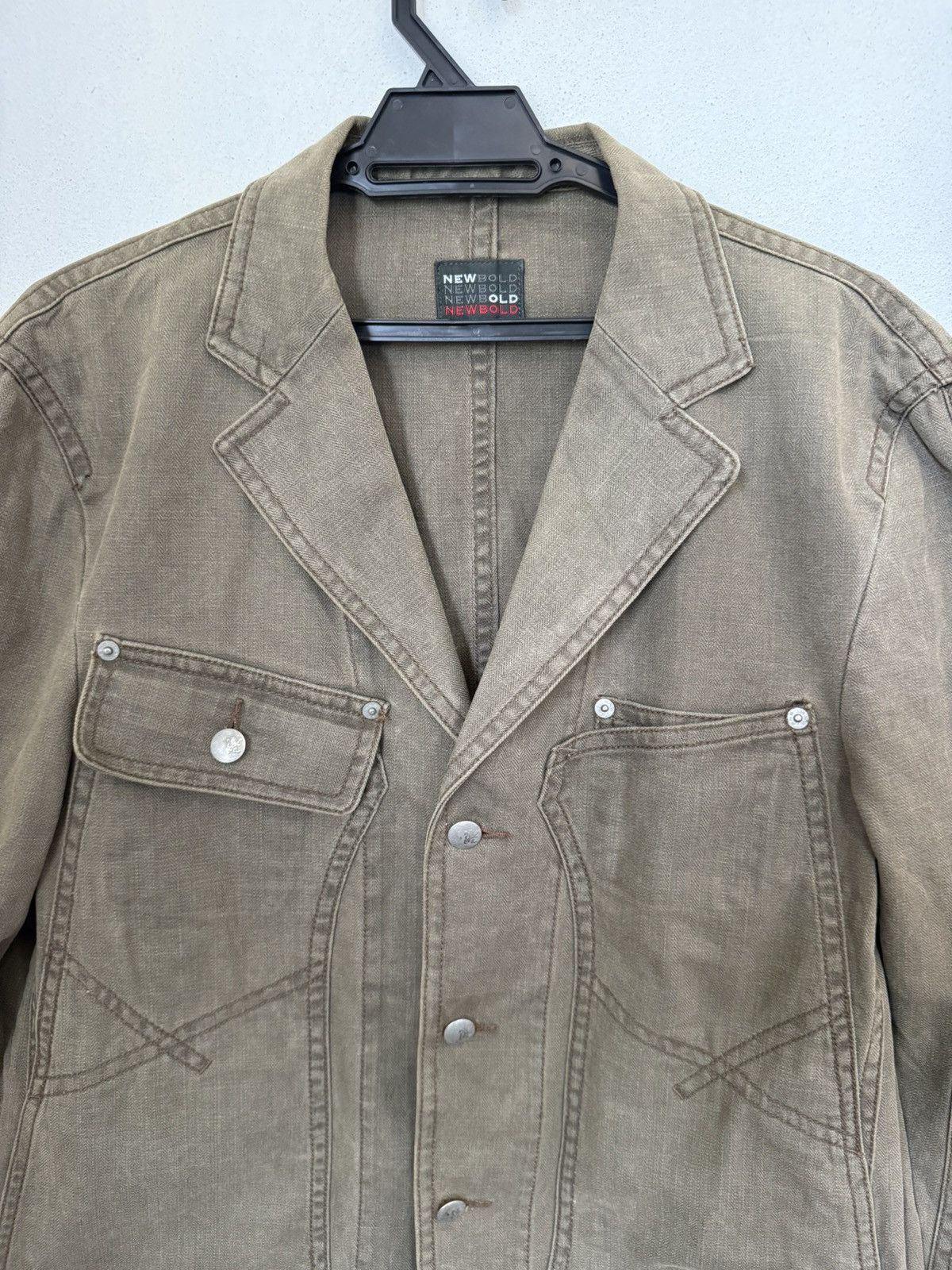 R.Newbold R.Newbold Casual Jacket Multi Design Pocket Herrigbone Size US XL / EU 56 / 4 - 5 Thumbnail