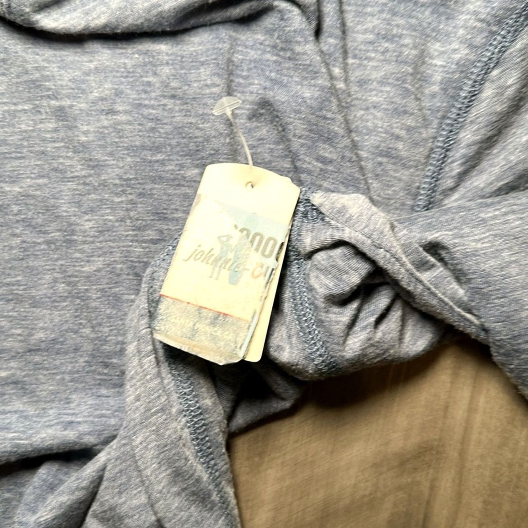 johnnie-O VINTAGE Johnnie-O Zed Burn Out Washed Long Sleeve Tee Hoodie - Medium Size US M / EU 48-50 / 2 - 8 Thumbnail