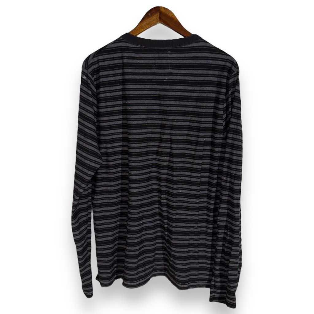 Billy Reid Billy Reid Black & White 3 Button Henley Shirt Size XL Size US XL / EU 56 / 4 - 7 Thumbnail