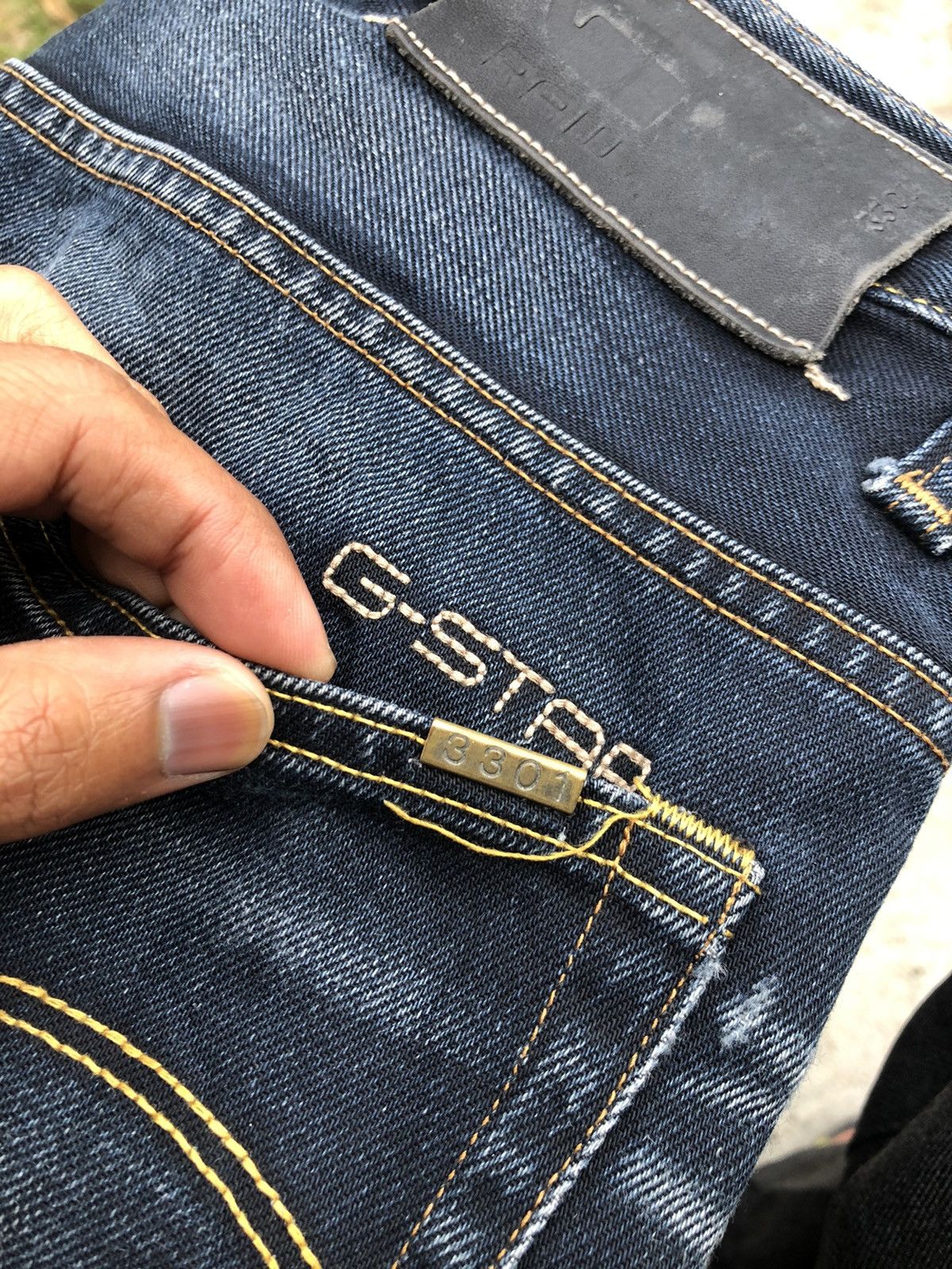 G-Star GSTAR DISTRESSED WASHED DENIM Size US 31 - 7 Thumbnail