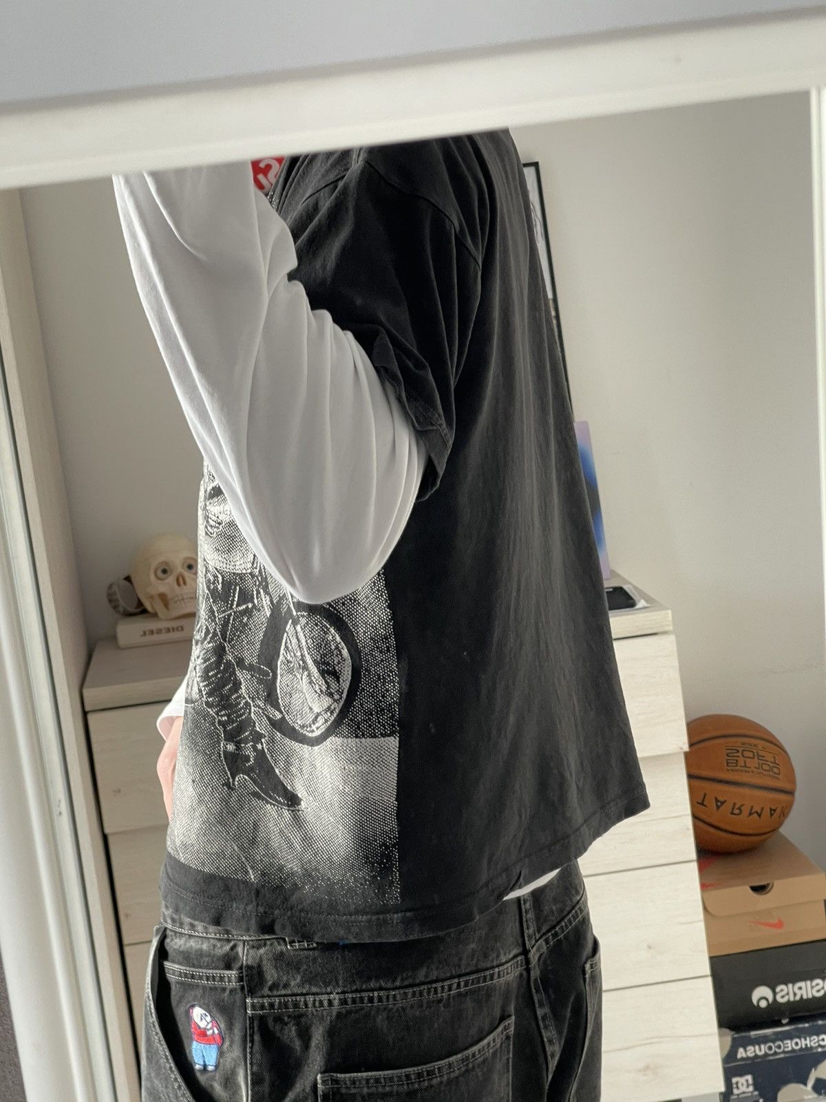 Band Tees × Vintage VINTAGE 90s PORNO GIRL ON BIKE SING STITCH TEE Size US L / EU 52-54 / 3 - 2 Thumbnail