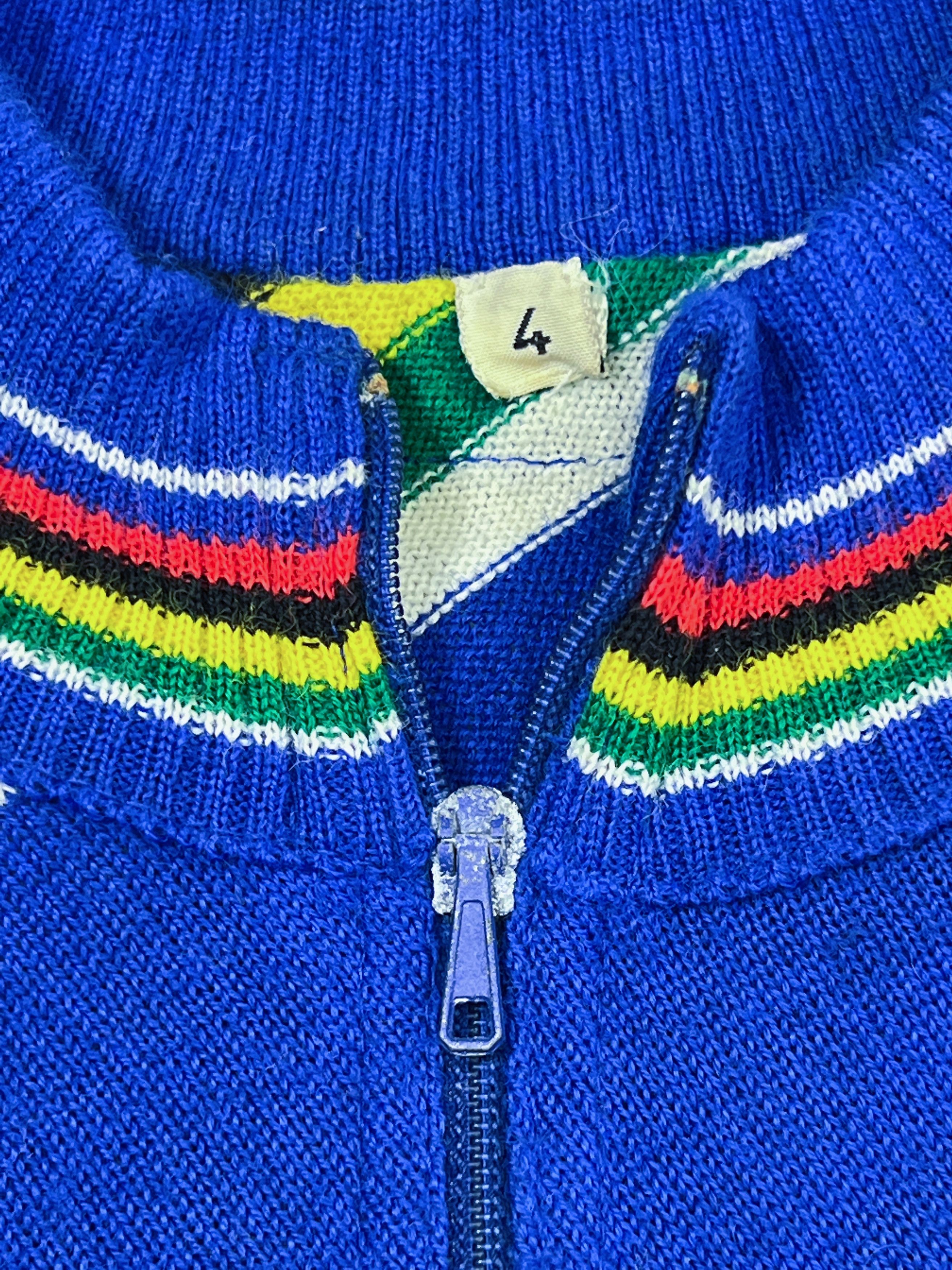 Sports Specialties × Vintage 80s Rainbow Сycling Jersey Italy Team Moa Sport Size US S / EU 44-46 / 1 - 5 Thumbnail