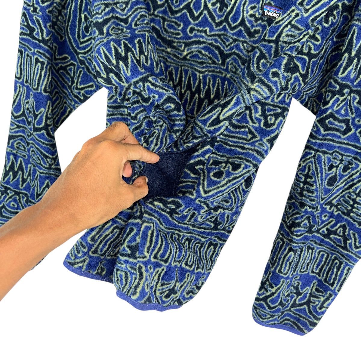 Patagonia 🔥 F1998 Patagonia Synchilla Primetive Printed Snap-T Fleece Size US L / EU 52-54 / 3 - 13 Thumbnail