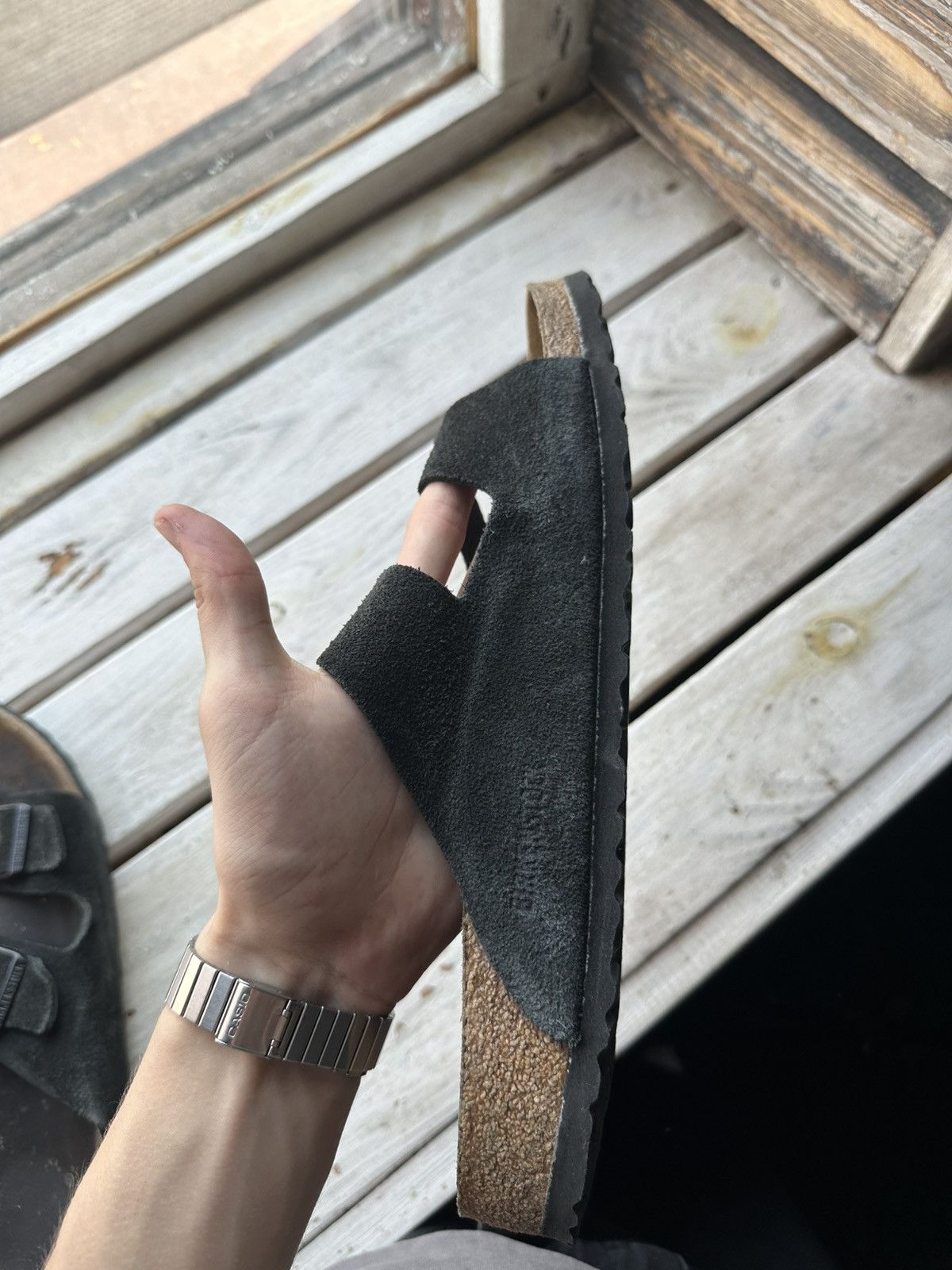 Birkenstock 🚨Vintage Birkenstock 46 black Luxe Sandals rare slides Size US 13 / EU 46 - 11 Thumbnail