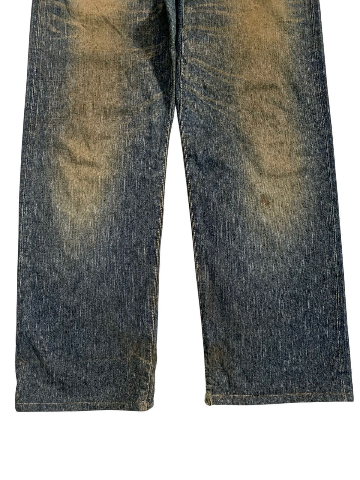 Kapital VINTAGE EDWIN 505Z BAGGY SELVEDGE RUSTY DISTRESSED DENIM Size US 35 - 7 Thumbnail