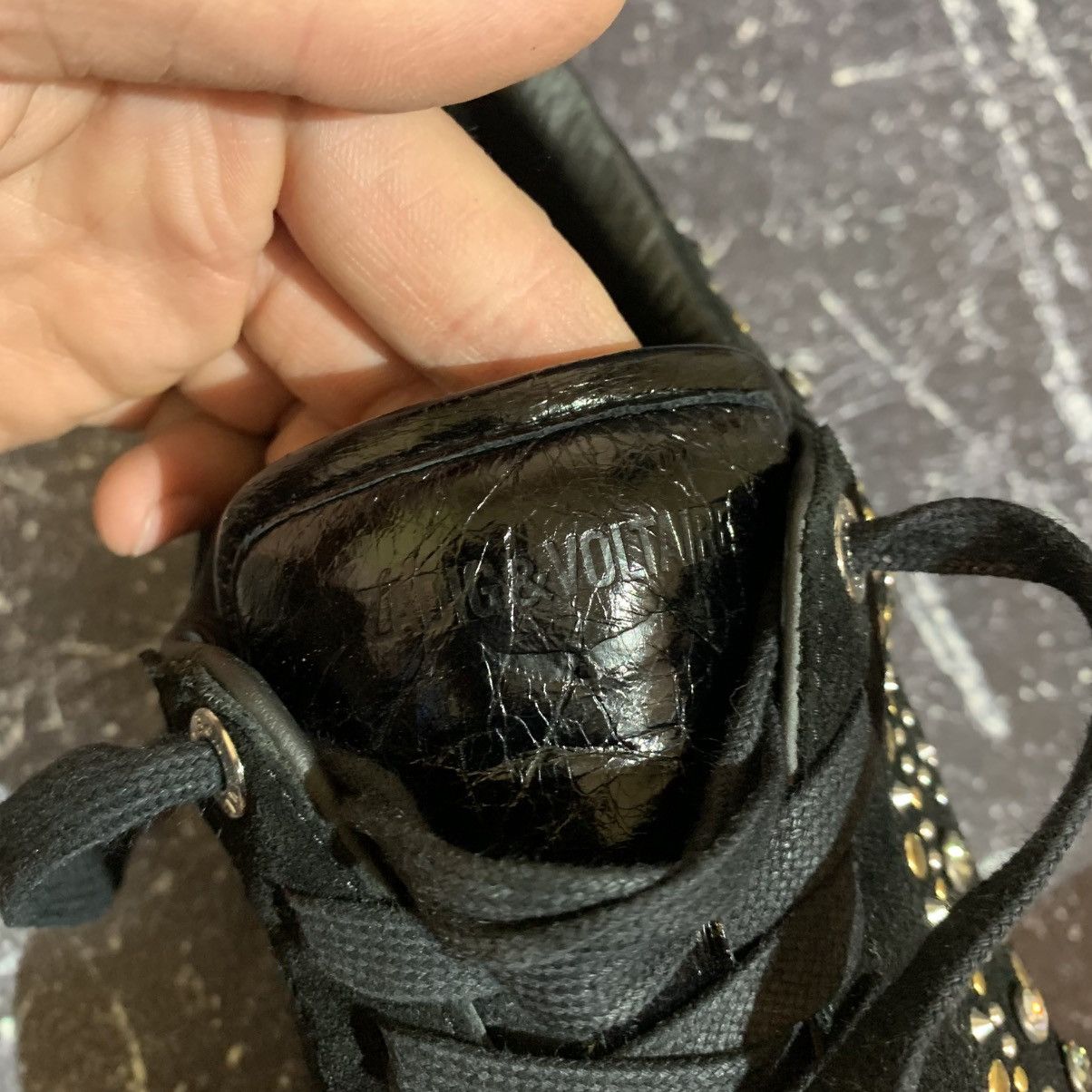 Zadig & Voltaire Zadig & Voltaire Sunshine Black Leather Sneakers 40 Size Size US 10 / IT 40 - 12 Thumbnail