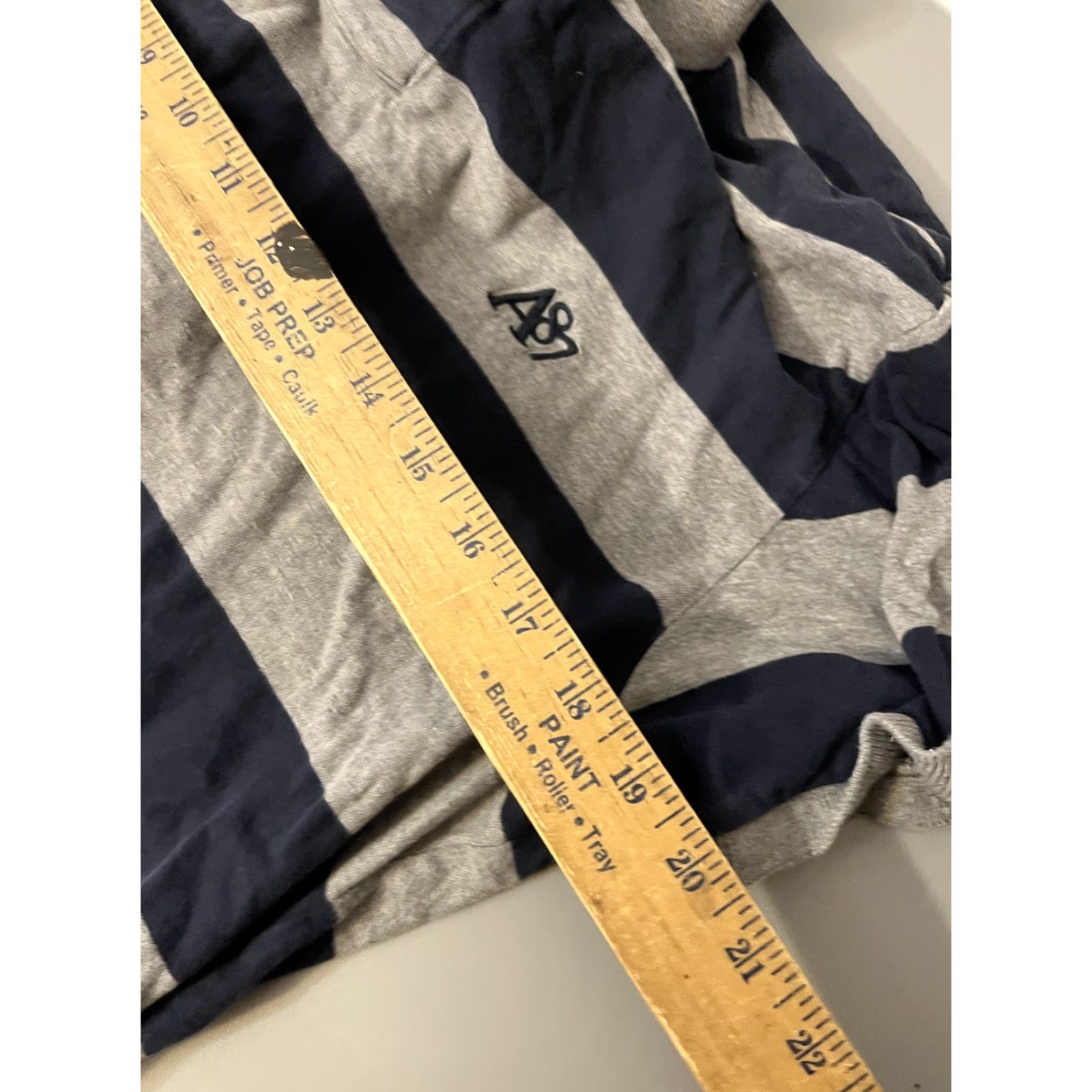Aeropostale Aeropostale Polo Shirt XL Men Striped Short Sleeve Blue Gray Collared Preppy Casual Polo Shirt Size US XL / EU 56 / 4 - 5 Thumbnail