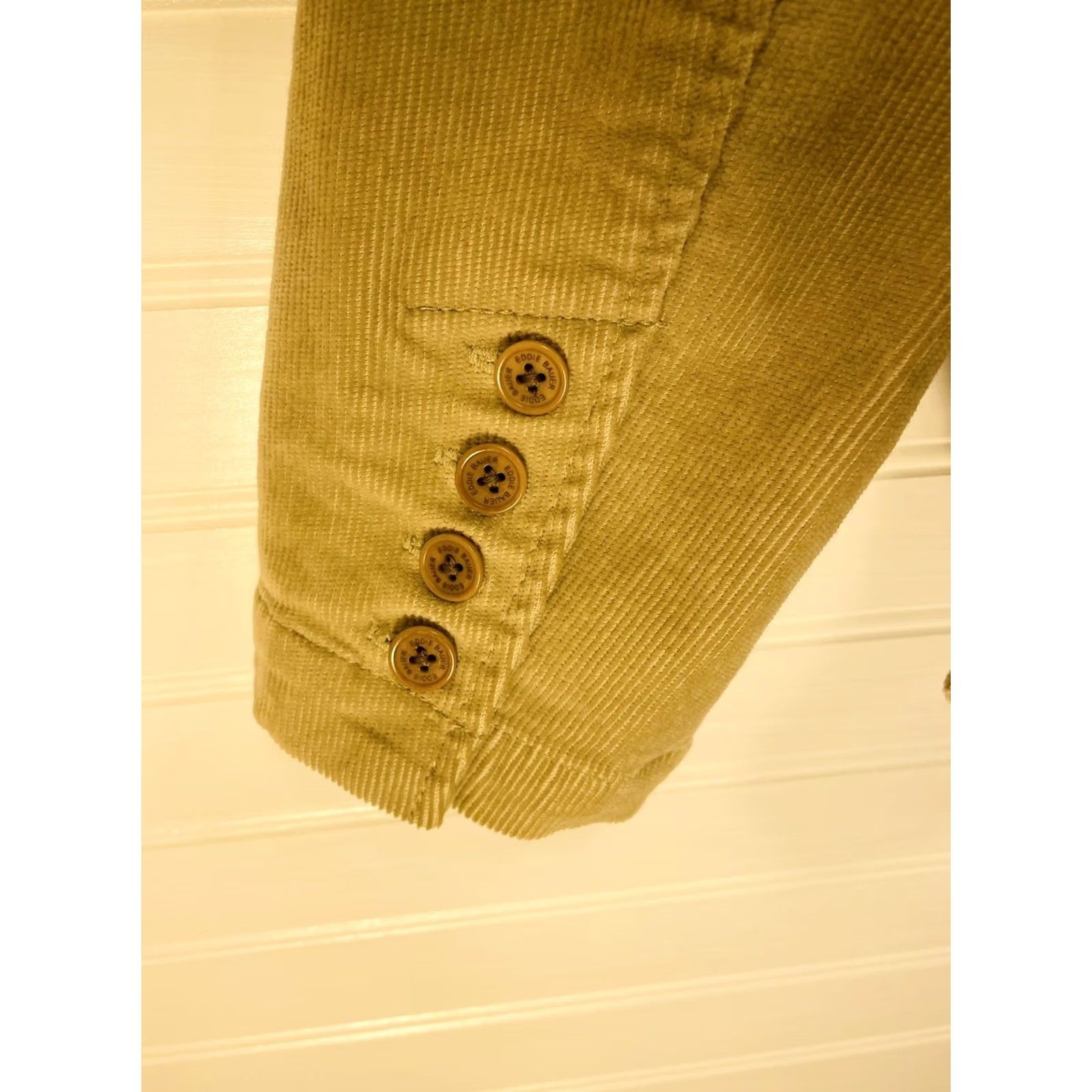 Eddie Bauer Eddie Bauer Blazer Corduroy Jacket Tan Beige Women's Size 4 Cotton Blend Pre-owned Jacket Size S / US 4 / IT 40 - 3 Thumbnail