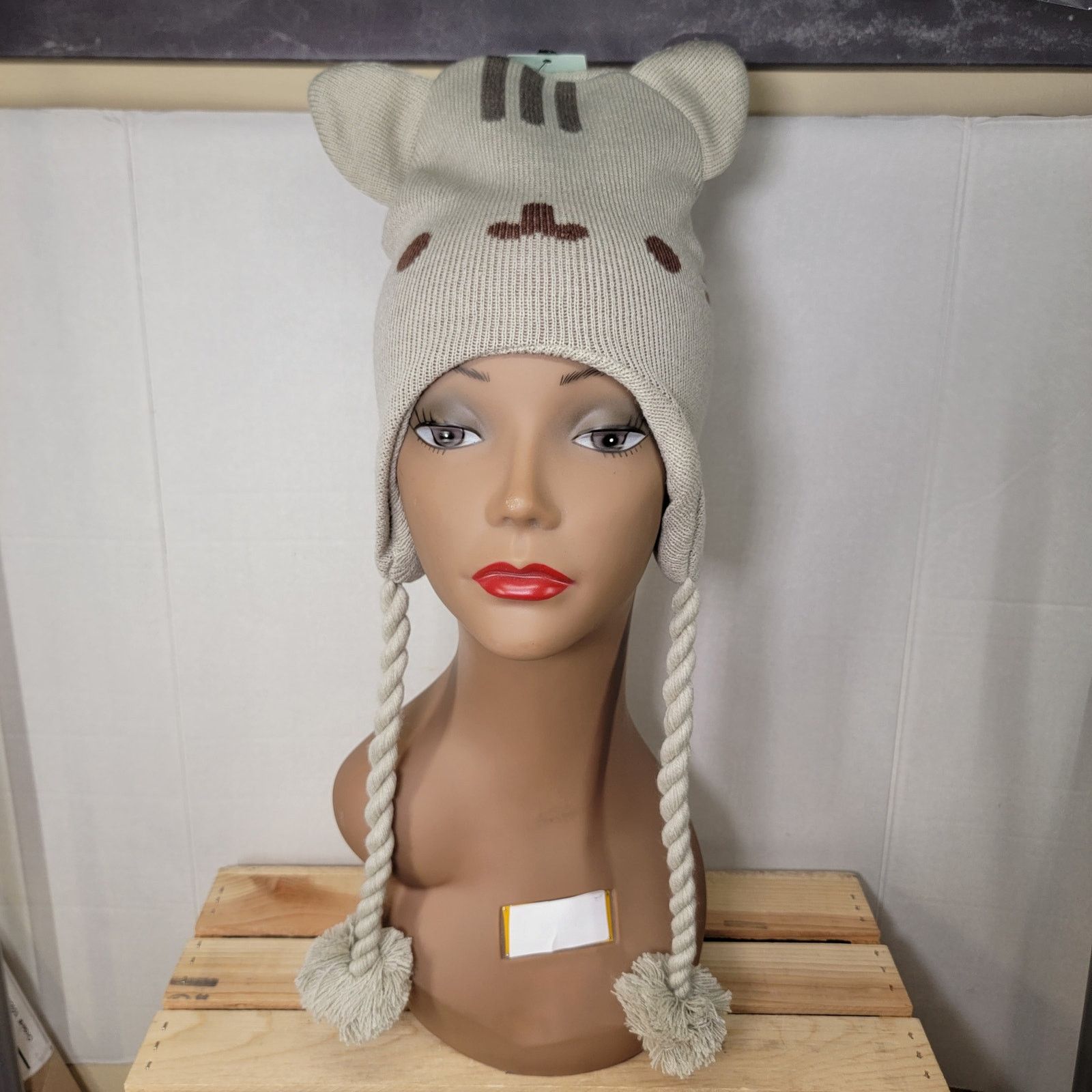 Other Pusheen by Culturefly Knit Trapper Beanie w/ Tassels- OS NEW Size ONE SIZE - 1 Thumbnail