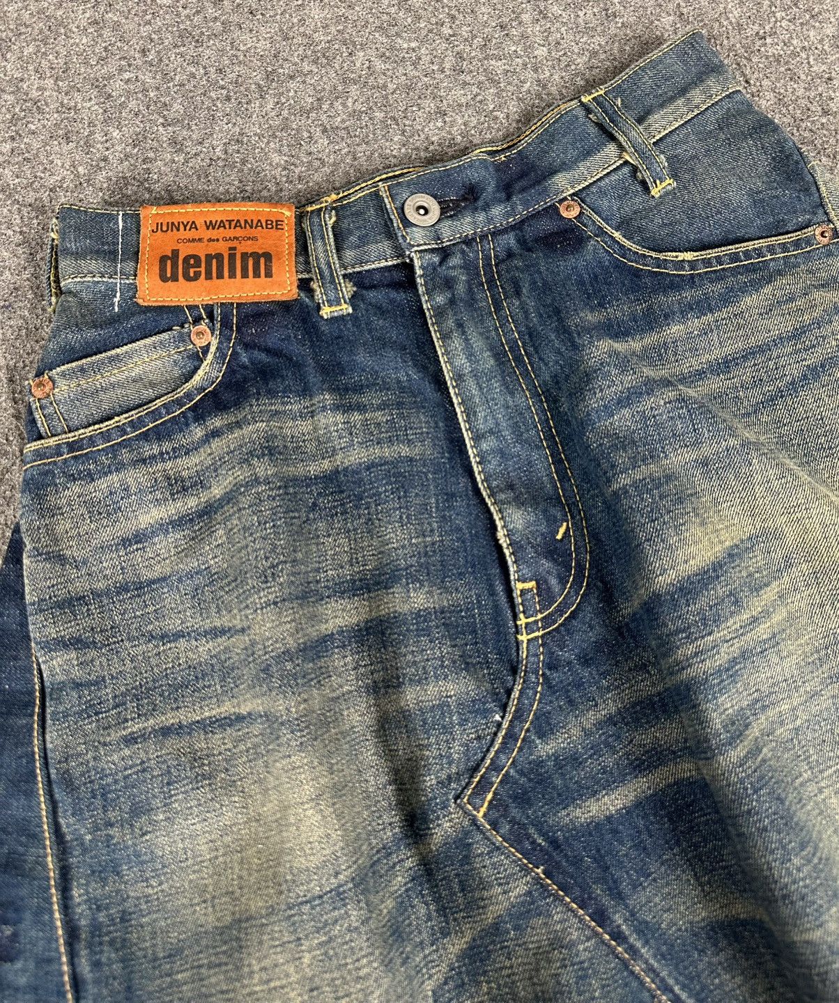 Junya Watanabe Junya - Watanabe CDG AD2015 Reconstructed Patch Denim Skirt Size 26" / US 2 / IT 38 - 3 Thumbnail