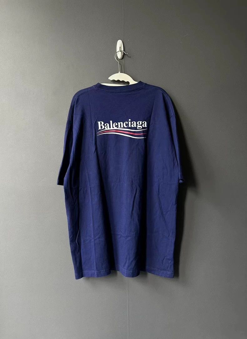 Balenciaga Balenciaga Blue Coke Short Sleeve Size US M / EU 48-50 / 2 - 2 Thumbnail