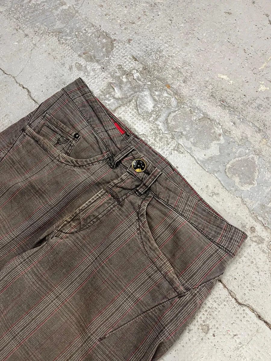 Marithe + Francois Girbaud 2000s Marithé + François Girbaud Grey & Brown Houndstooth Cozy Pants Size US 30 / EU 46 - 9 Thumbnail