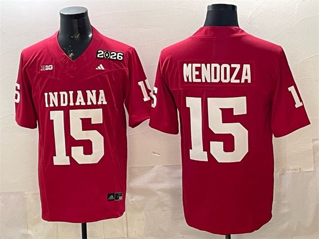 Other Men's Indiana Hoosiers #15 Fernando Mendoza Red Jersey Size US L / EU 52-54 / 3 - 1 Thumbnail
