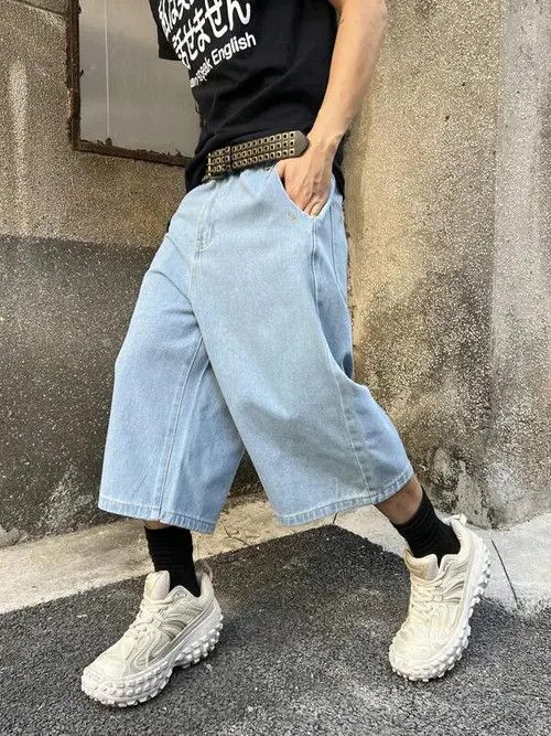 Jean VINTAGE Y2K DRIP denim shorts jorts Size US 34 / EU 50 - 3 Thumbnail