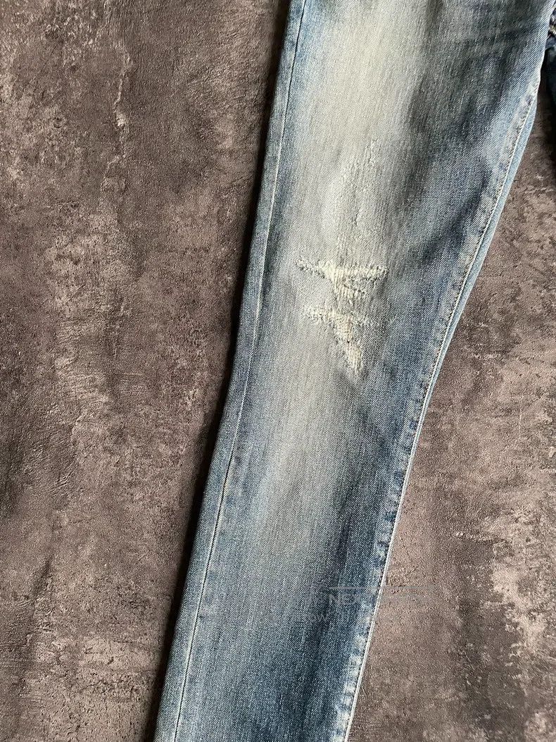 Saint Laurent Paris Saint Laurent Paris Patch Denim Pants Size US 27 - 3 Thumbnail